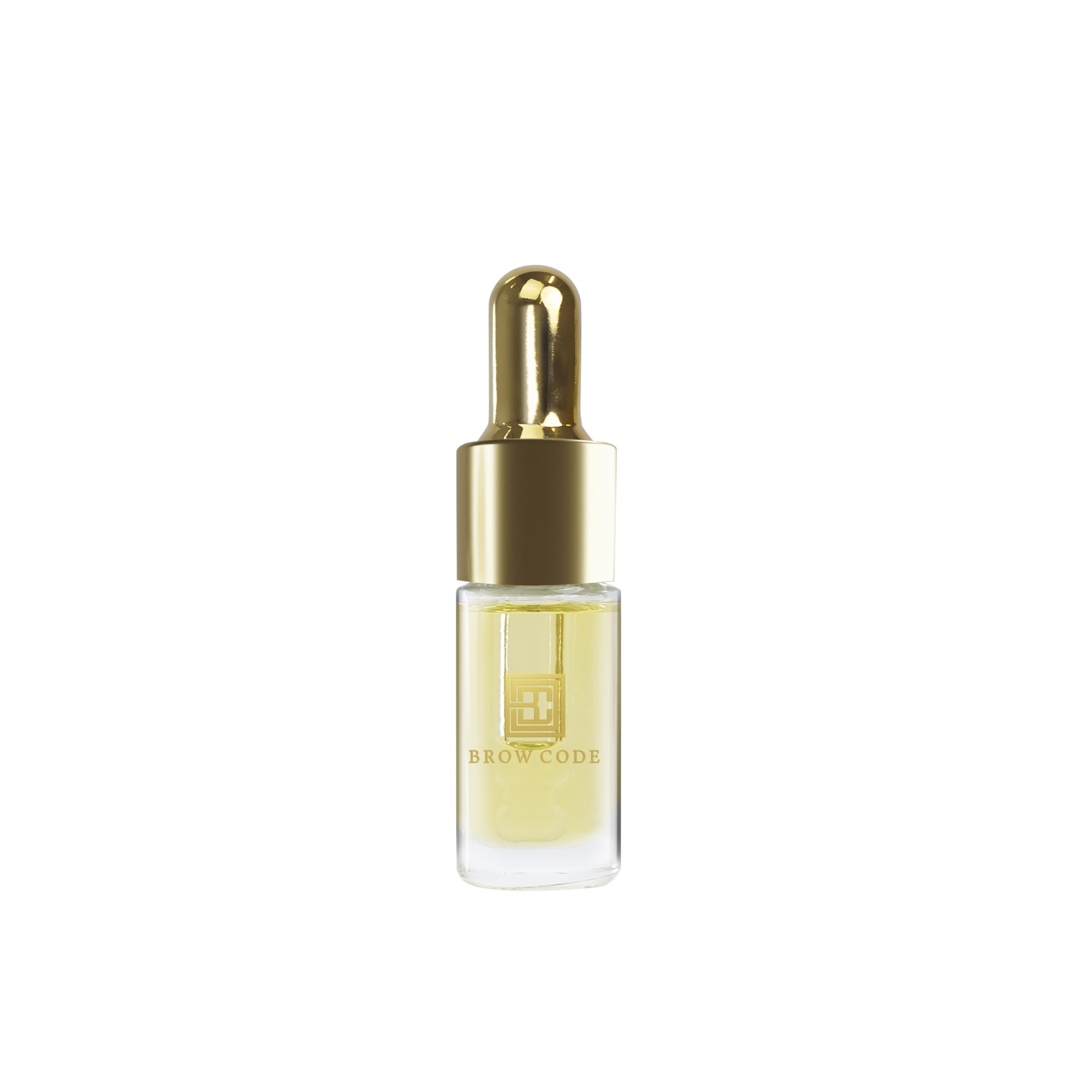 Brow Code GOLD Nourishing Eyebrow Growth Serum (5ml) - Enriched with 5 Advanced Botanical Extracts - Natural Eyebrow Thickening Oil for Fuller Brows - Perfect for Daily Eyebrow Care & Growth Routine