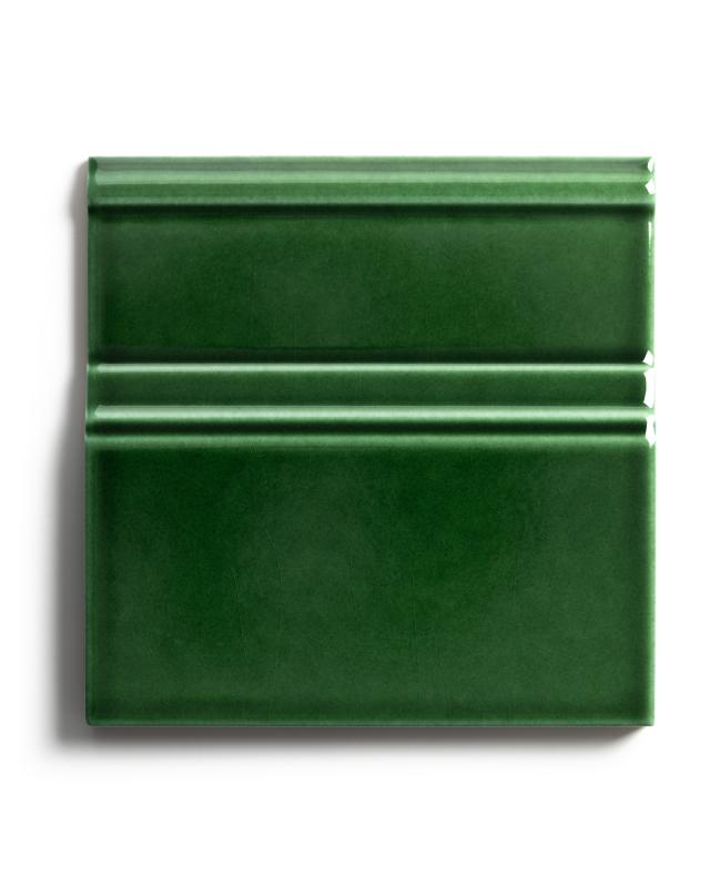 Kakel Victoria Floor Skirting Tile 15 x 15 cm Bottle Green - Perfect for Bathroom, Kitchen & Home Renovation Projects