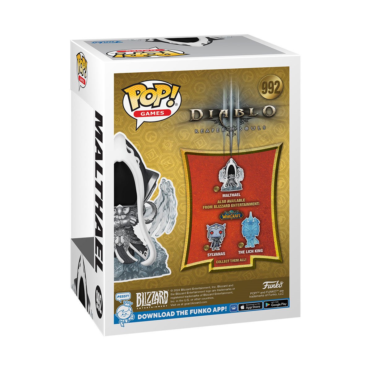 Diablo III: Reaper of Souls Malthael Funko Pop! Vinyl Figure #992 - Collectible Gaming Merchandise for PC & Console Gamers