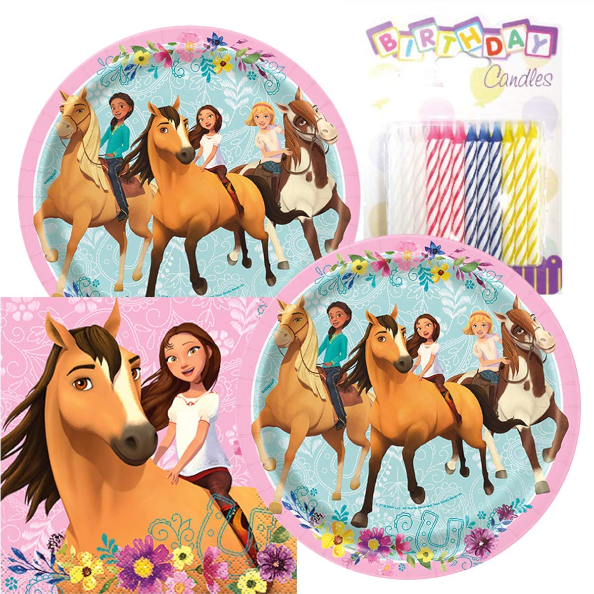 Spirit Riding Free Happy Birthday Party Supplies Set - 16 Pack 7