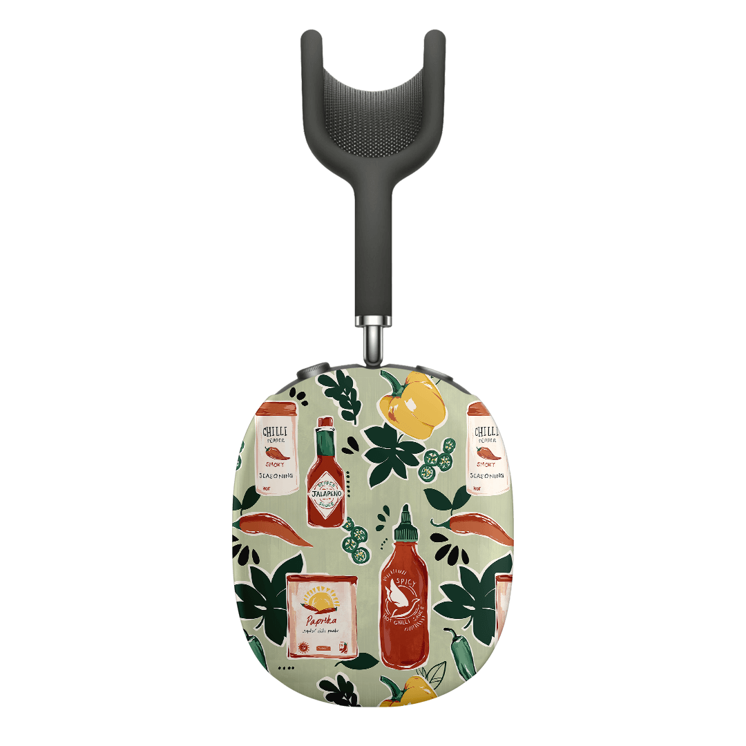Premium Chilli Pepper AirPods Max Protective Case - Durable Shockproof Cover for Apple AirPods Max Headphones - Perfect for Travel, Gym & Daily Use
