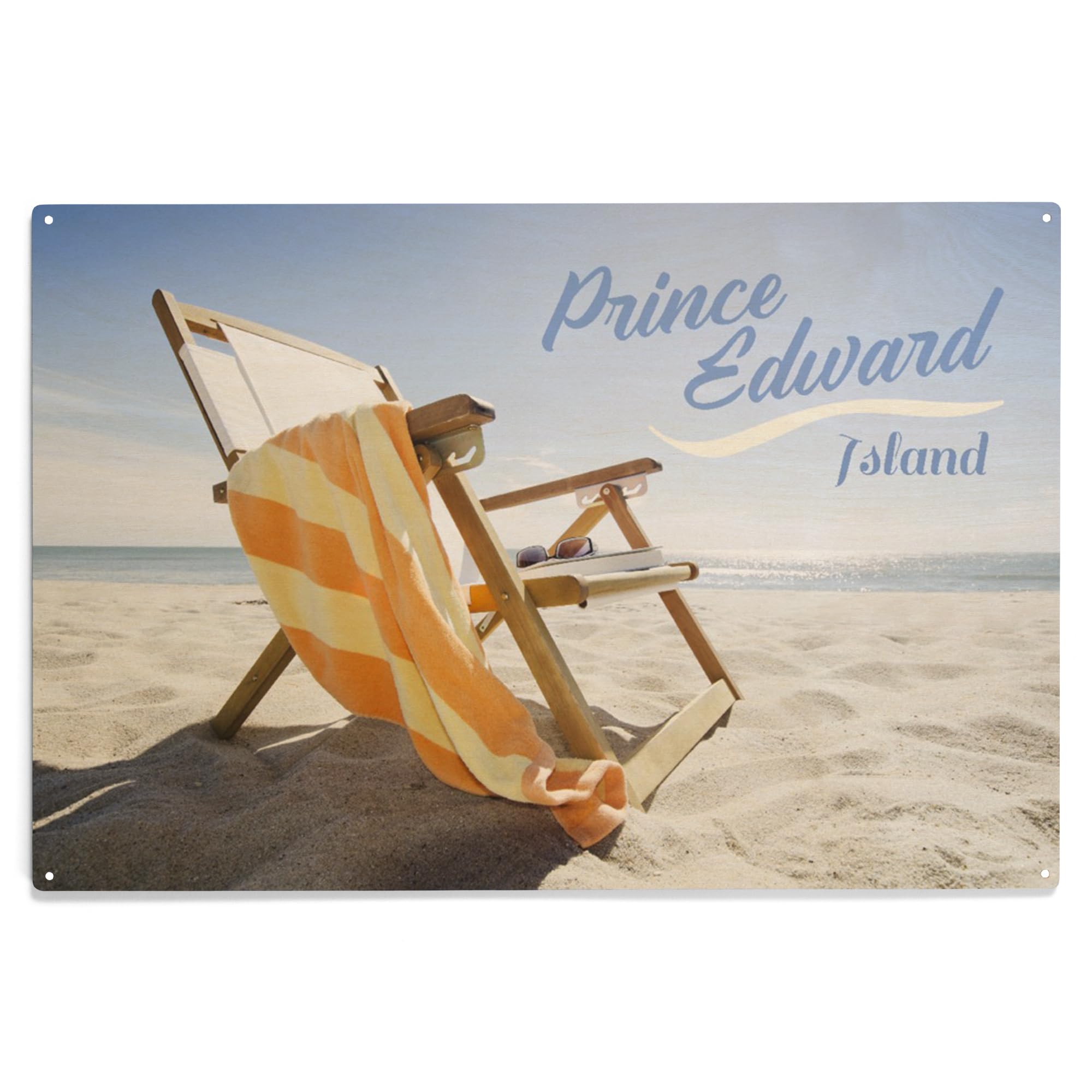 Lantern Press 10x15 Inch Wooden Wall Sign - Prince Edward Island Canada Beach Decor - Ready to Hang Coastal Home & Cabin Art - Perfect for Living Room, Bedroom or Cottage Decor