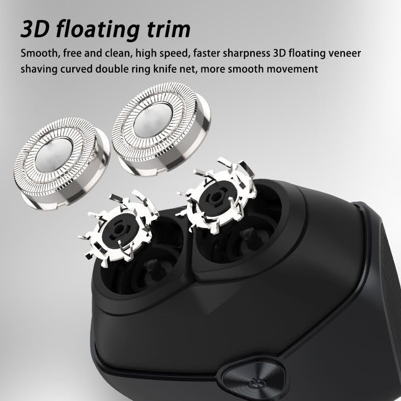 Premium Men's Electric Razor - IPX7 Waterproof Rechargeable Rotary Shaver for Wet & Dry Use | Portable Travel Shaver | Perfect for Home, Office & Gym | Smooth Shaving Anywhere