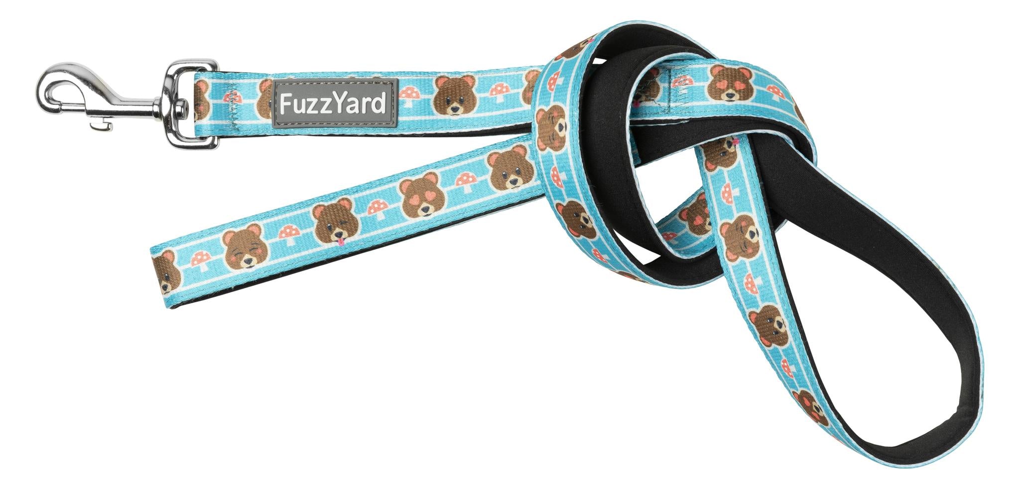 FuzzYard Fuzz Bear Dog Leash - Soft & Durable Dog Walking Lead for Small to Medium Dogs - Perfect for Daily Walks, Training & Outdoor Adventures