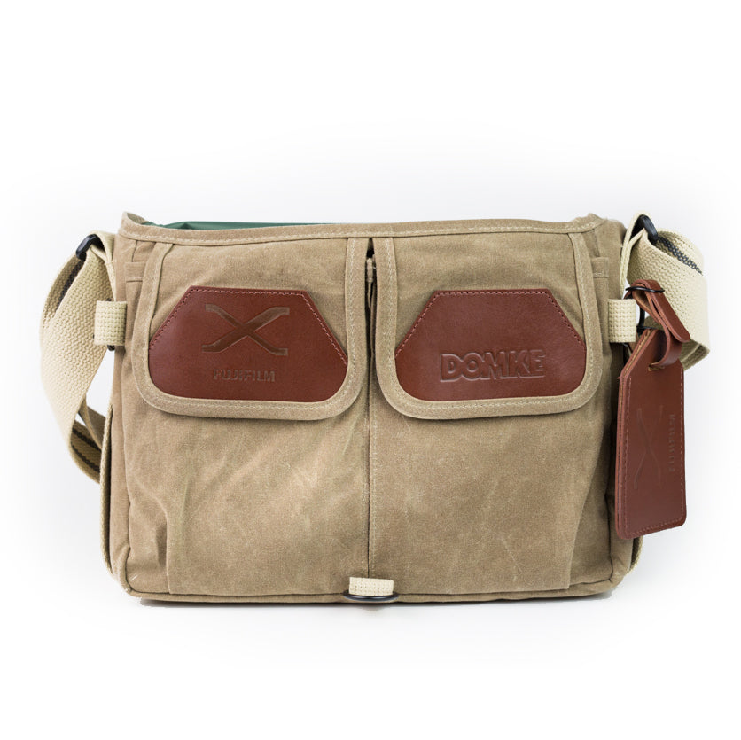 Fujifilm Domke F-803 Camera Bag Tan - Waterproof DSLR/SLR Shoulder Bag for Photographers - Perfect for Travel, Street & Outdoor Photography