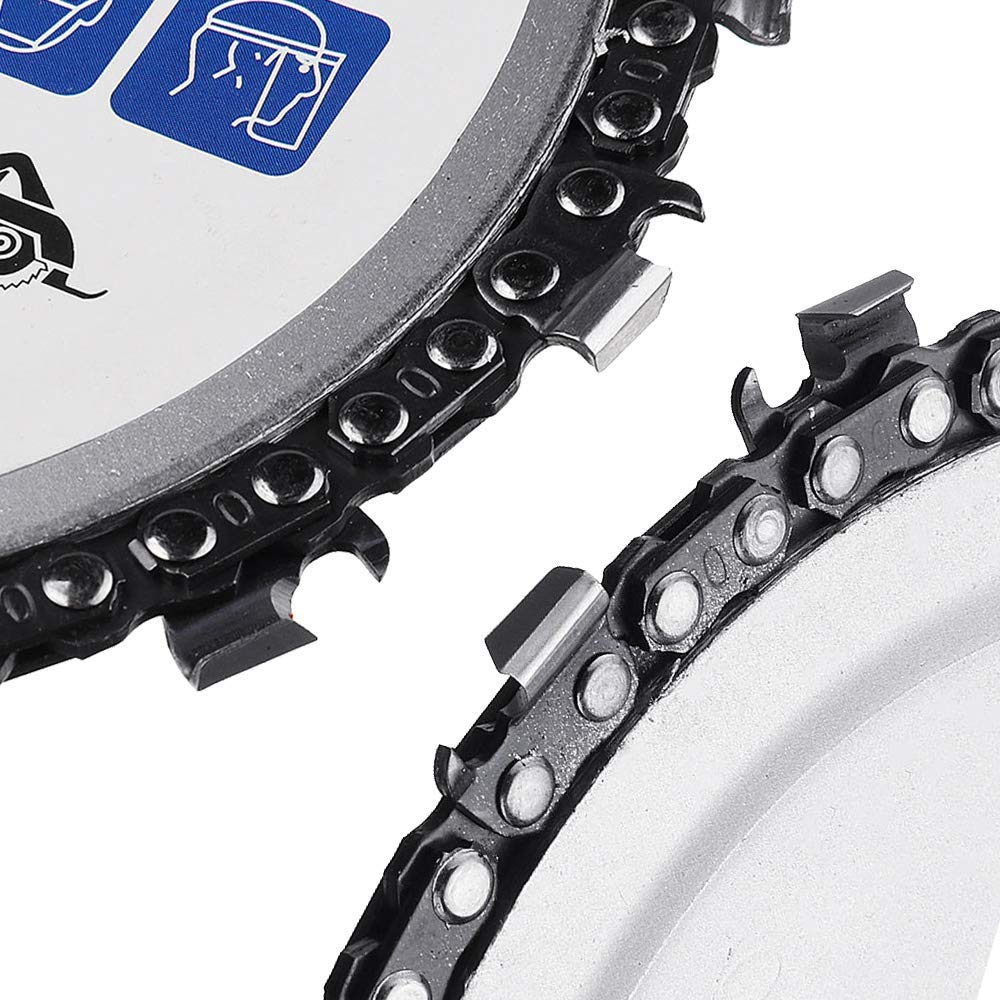 4.5-Inch 13-Tooth Woodworking Chain Saw Blade for Angle Grinder - 7/8-Inch Center Hole, Fits 115mm Grinders - Perfect for Wood Carving, DIY Projects & Home Renovations