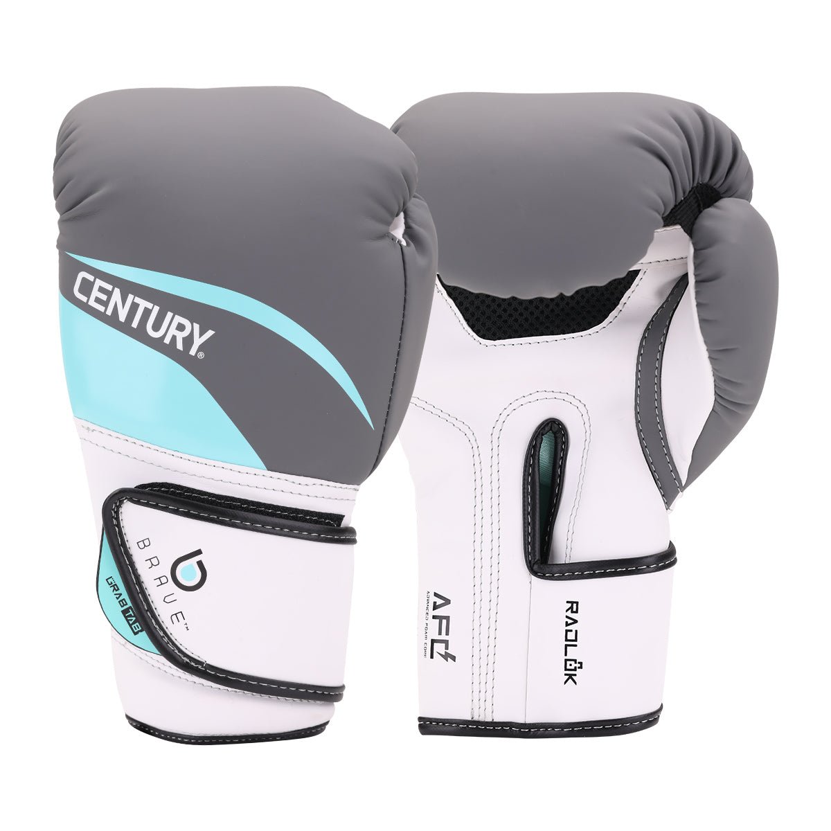 Brave Women's Boxing Gloves - Premium White & Teal Training Gloves for Fitness, MMA, Kickboxing & Home Workouts - Ideal for Boxing Classes, Gym Training & Self-Defense Practice