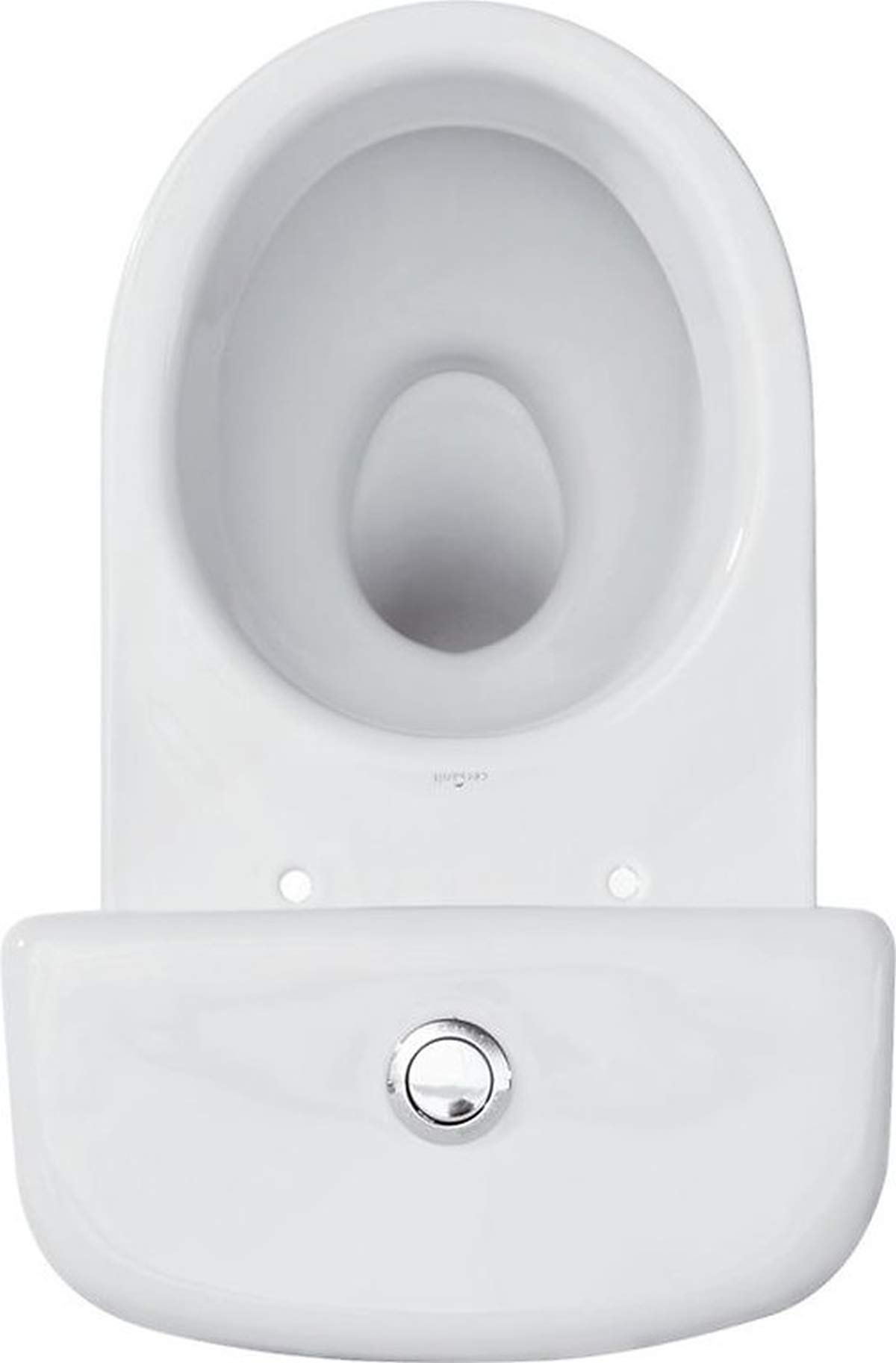 Ceramic Toilet Stand Complete Set - Modern Design with WC Tank & Polypropylene Seat for Horizontal Water Outlet Connection - Perfect for Bathroom Renovation & Home Upgrade