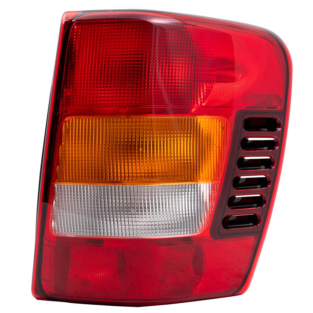 Brock Replacement Tail Lights Lens with Circuit Boards for 2002-2004 Jeep Grand Cherokee - Driver & Passenger Side (Part# 55155138AJ) - Perfect for Night Driving & Vehicle Restoration