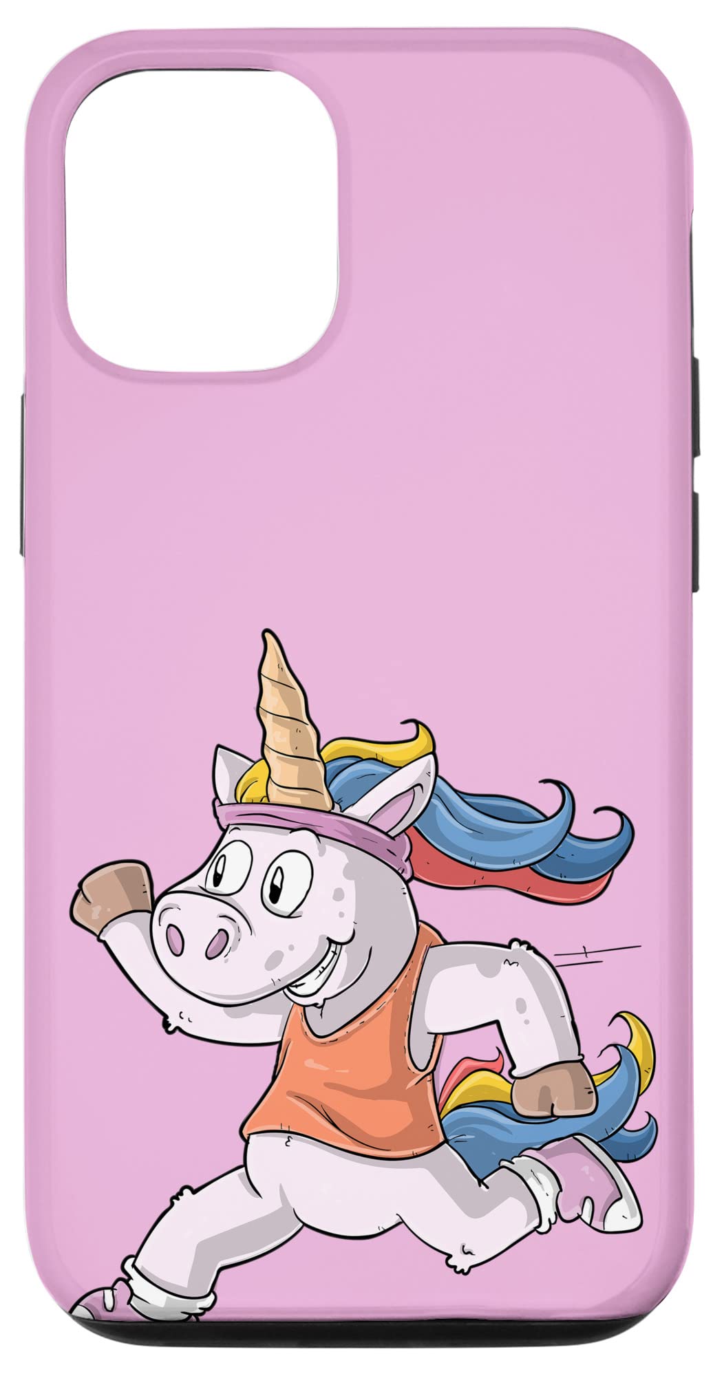 Premium Shockproof iPhone 12/12 Pro Case - Slim Fit Jogger & Runner Phone Cover with Unicorn Design | Perfect for Gym, Outdoor Sports & Daily Protection