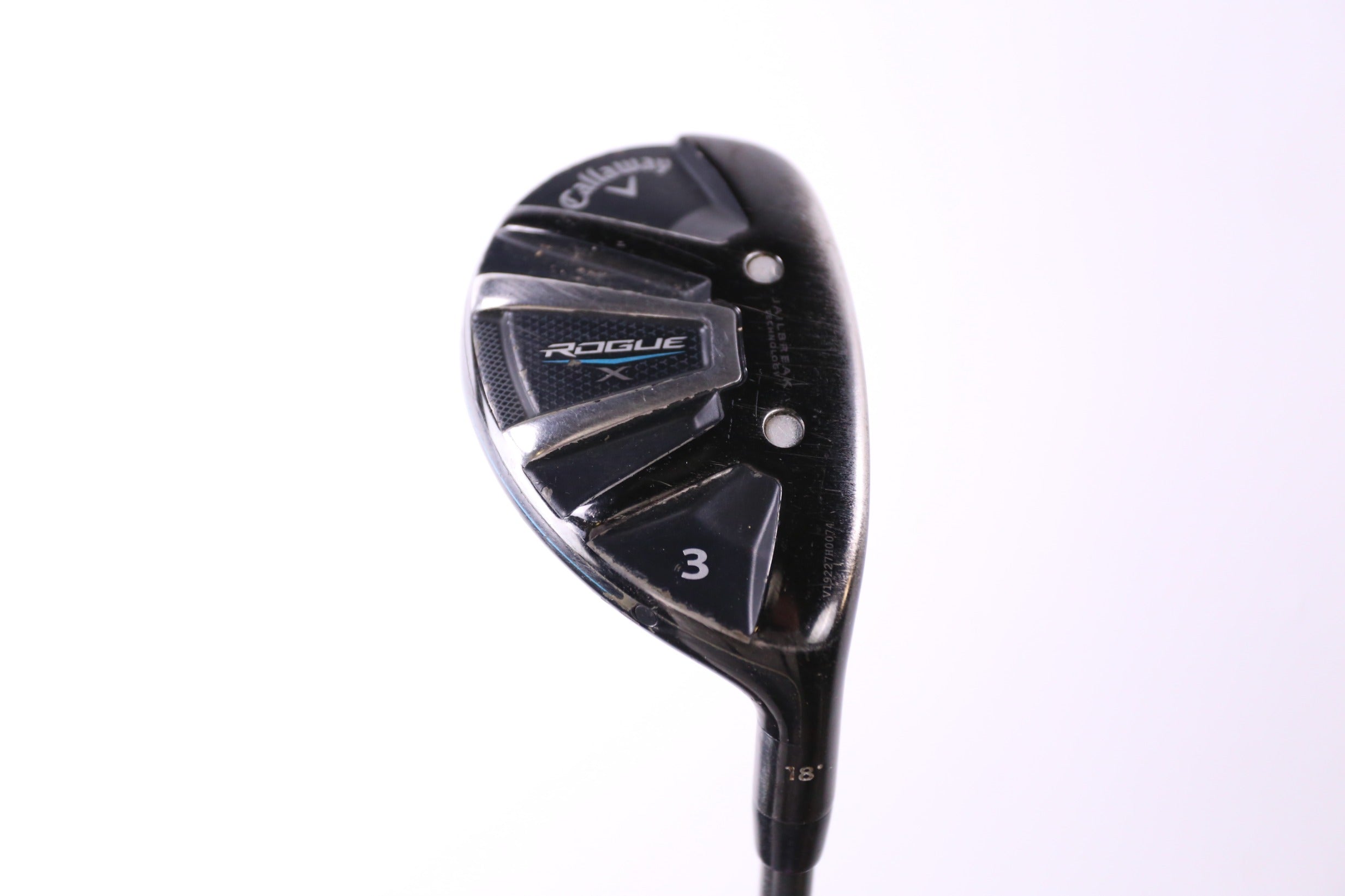 Used Callaway Rogue X 3H Hybrid Golf Club - Right Handed 18° Stiff Flex - Perfect for Mid-Handicap Players & Course Play