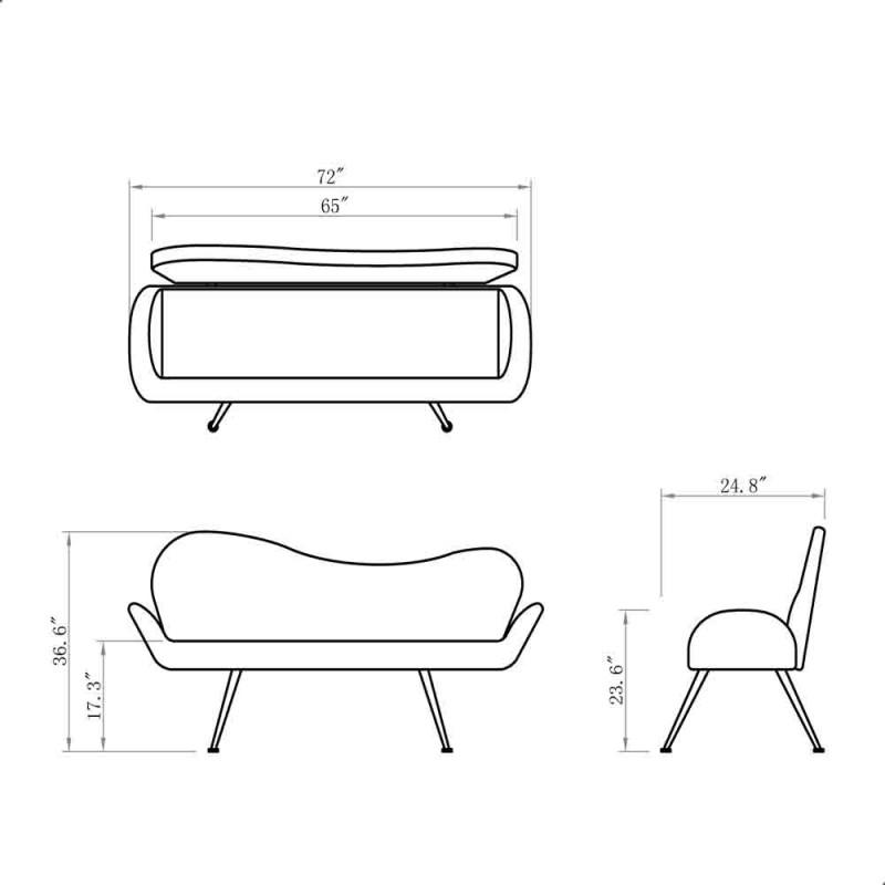 Passione Waiting Bench - Modern Wooden Entryway Bench with Storage for Hallway, Living Room & Bedroom - Stylish & Functional Home Decor