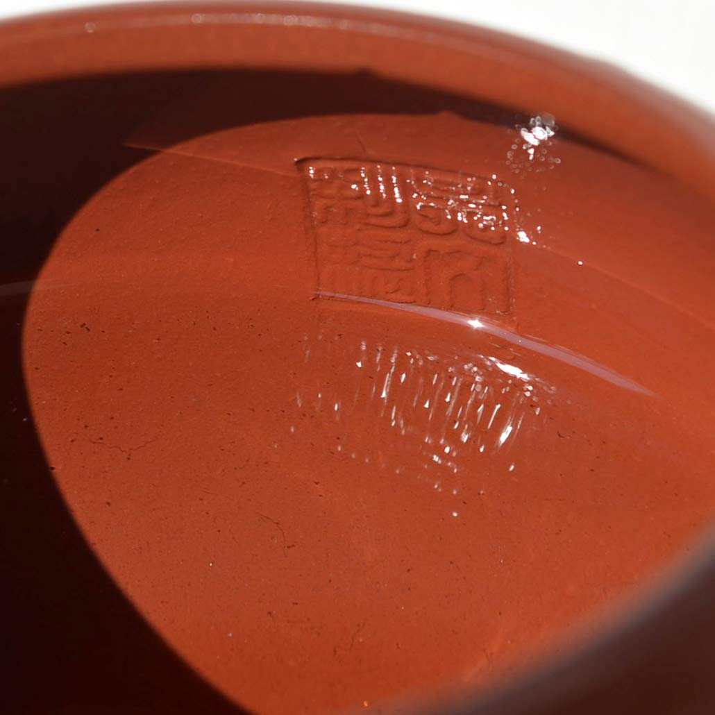 Premium 5oz Yixing Clay Teapot - Authentic Chinese Dahongpao Zisha Xishi Style for Gongfu Tea Ceremony | Perfect for Loose Leaf Tea Brewing, Tea Parties & Meditation Rituals (S Red)