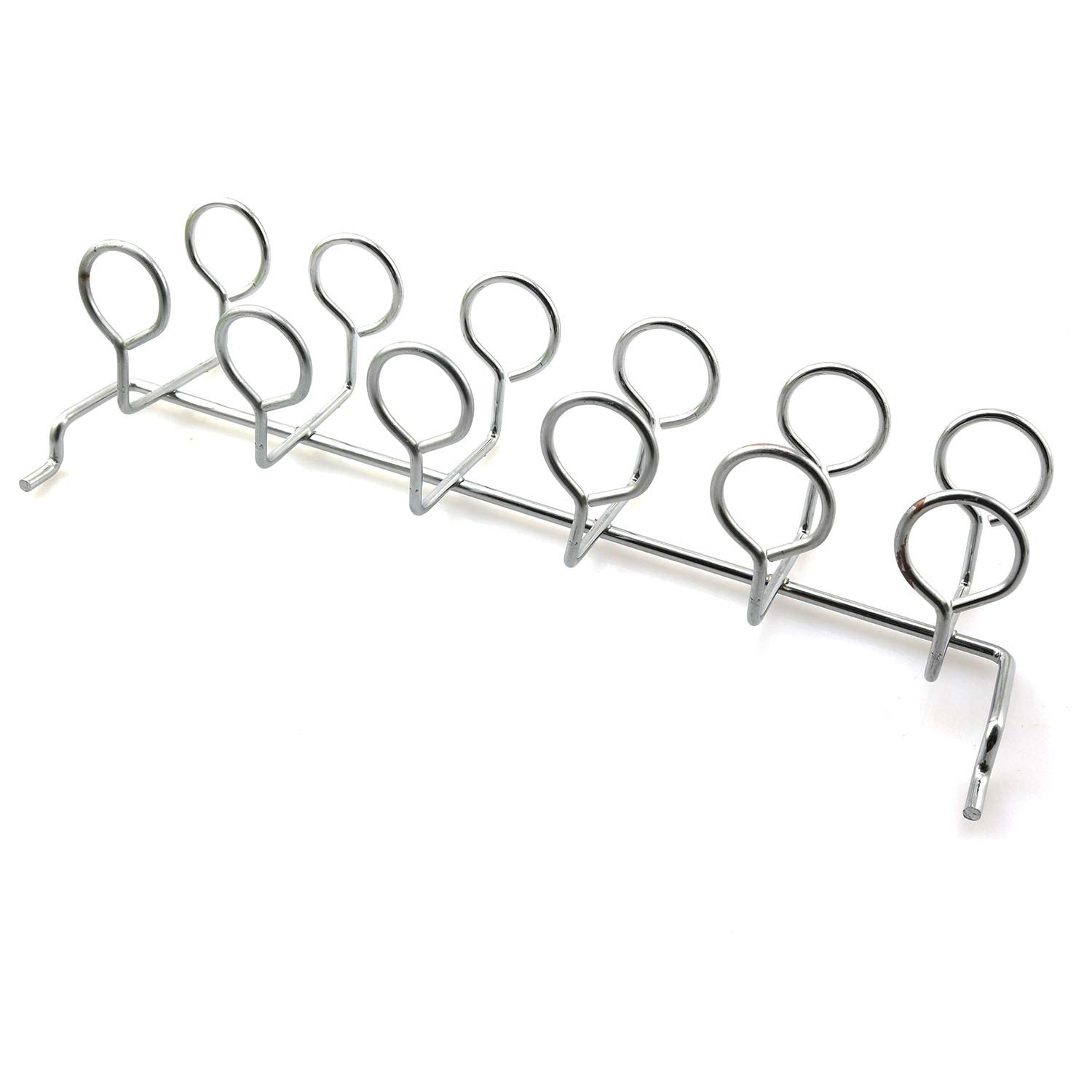 Heyous 6-Tool Multi-Tool Holder with 6 Loops - Steel Pegboard Accessories for Screwdrivers & Hand Tools - Wall Mount Organizer for Garage, Workshop & DIY Projects