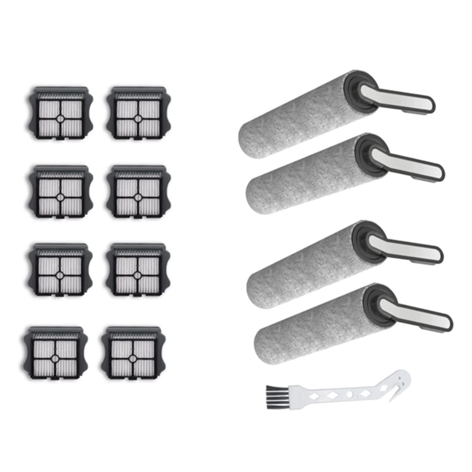 Tineco Floor ONE S5 Replacement Vacuum Parts - Main Roller Brush & HEPA Filters for Cordless Wet/Dry Vacuum Cleaner | Dark Khaki | Perfect for Hardwood Floors & Pet Hair Cleaning