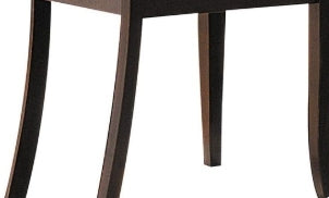 Cardiff Dark Brown Microfiber & Espresso Finish Side Chairs (Set of 2) - Modern Dining Chairs for Kitchen, Breakfast Nook, or Office - Comfortable & Stylish Seating Solution