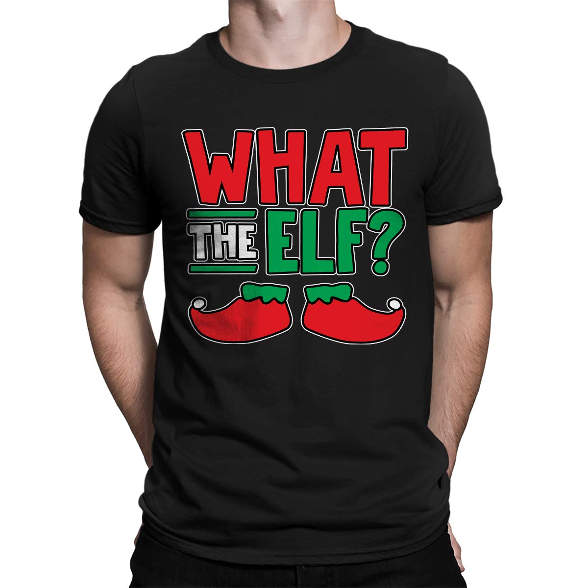 What The Elf? Men's Graphic T-Shirt - Funny Christmas Novelty Tee for Holiday Parties & Gifts | SpiritForged Apparel