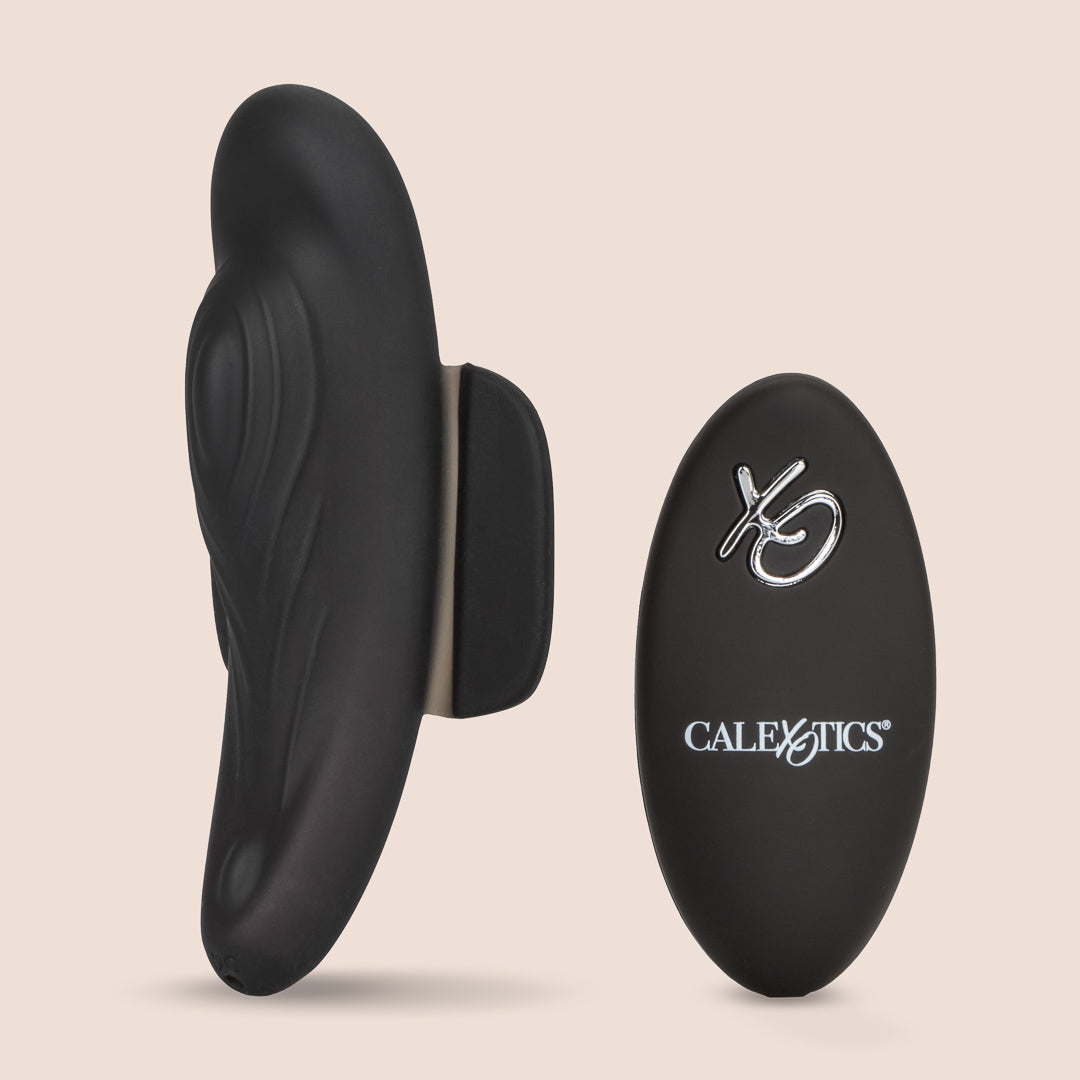 CalExotics Lock N Play Remote Panty Teaser - Rechargeable Silicone Vibrating Panty for Couples Play | Discreet Wear Under Clothes | Perfect for Date Night & Spicing Up Relationships