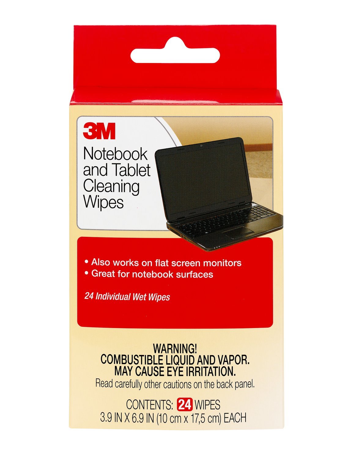 3M Notebook Screen Cleaning Wipes - 50 Count, 3.9 x 6.9 Inches (CL630) | Safe for Laptop, Monitor & TV Screens | Streak-Free, Anti-Static & Lint-Free Cleaning | Perfect for Home, Office & Travel Use
