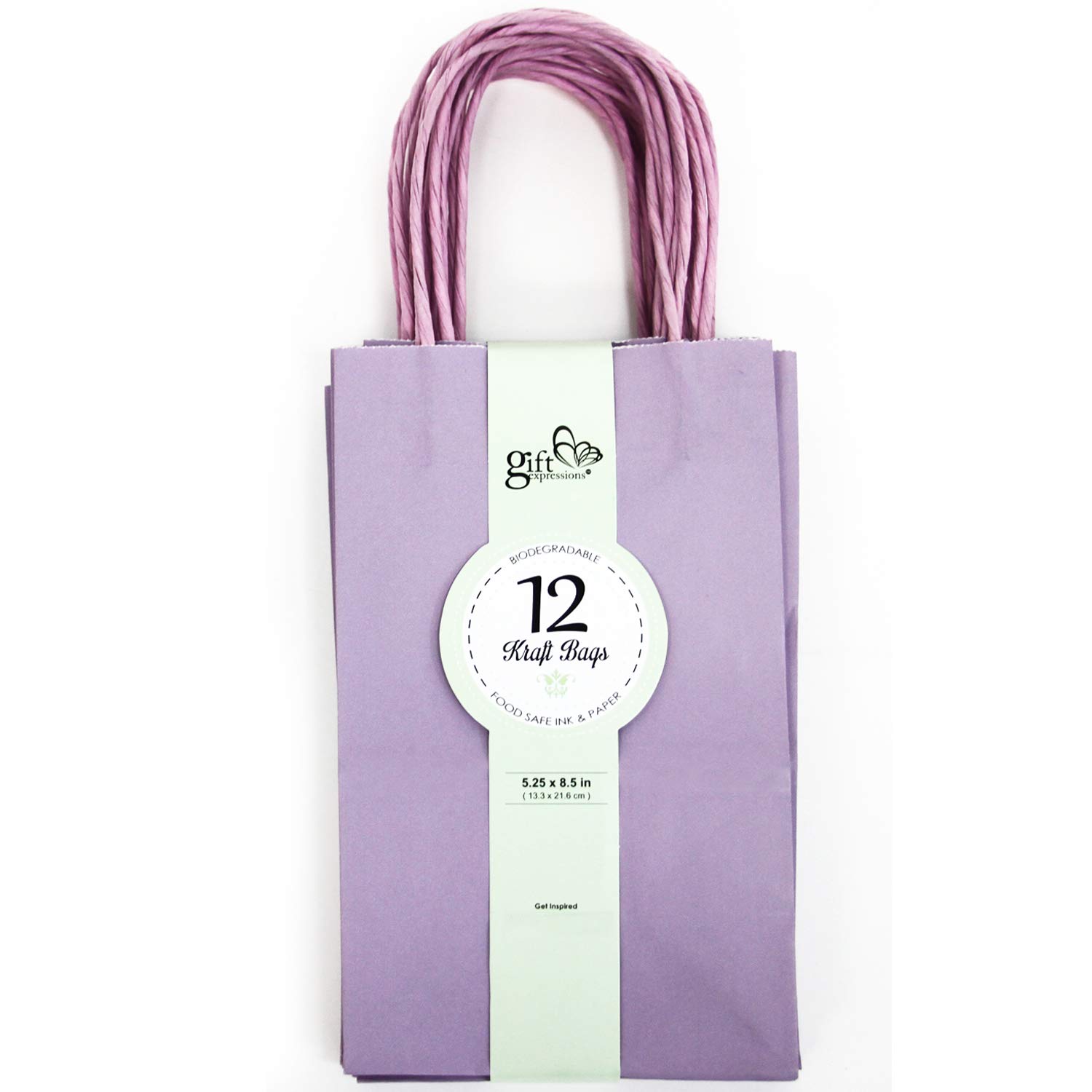Premium Small Kraft Paper Bags - 1 Box (480 Count) - Eco-Friendly Lavender Gift Bags for Weddings, Parties & Retail Packaging