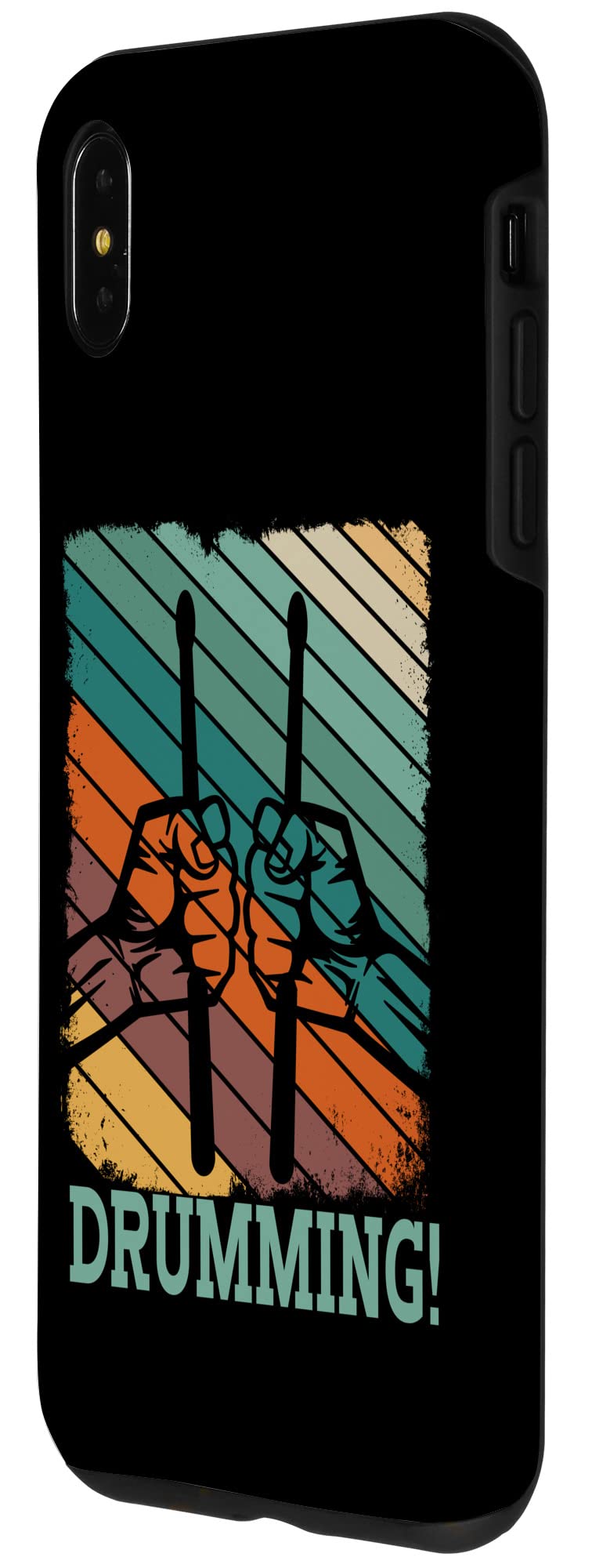 iPhone XS Max Drumming Case - Durable Marching Band & Drummer Phone Cover for Performances, Rehearsals & Music Lovers