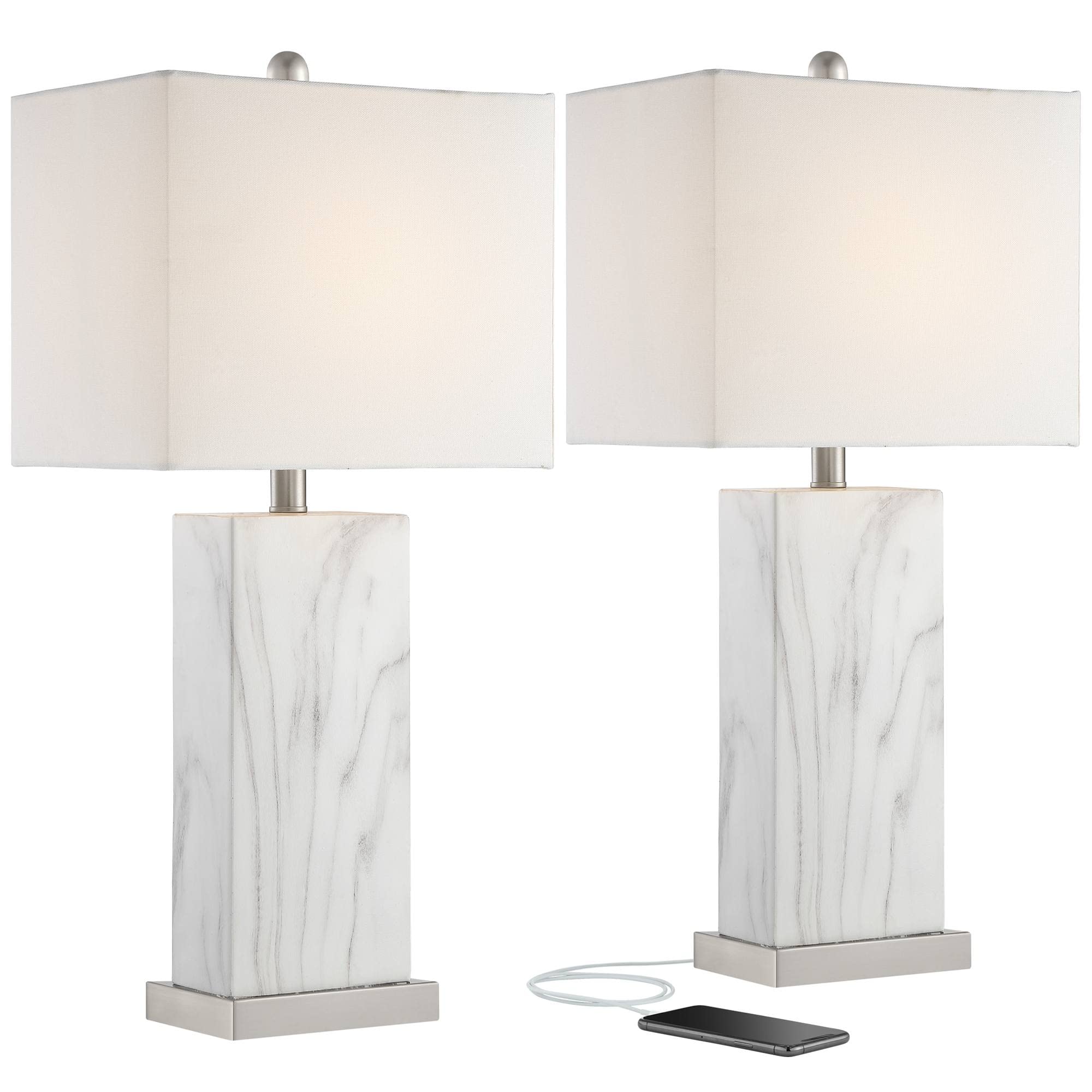 360 Lighting Connie Mid Century Modern Table Lamps Set of 2 - 25