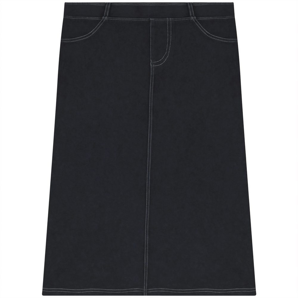 Stylish Pull-On Skirt for Women - Comfortable Stretch Waistband, Size 24 - Perfect for Office Wear, Casual Outings & Summer Dresses