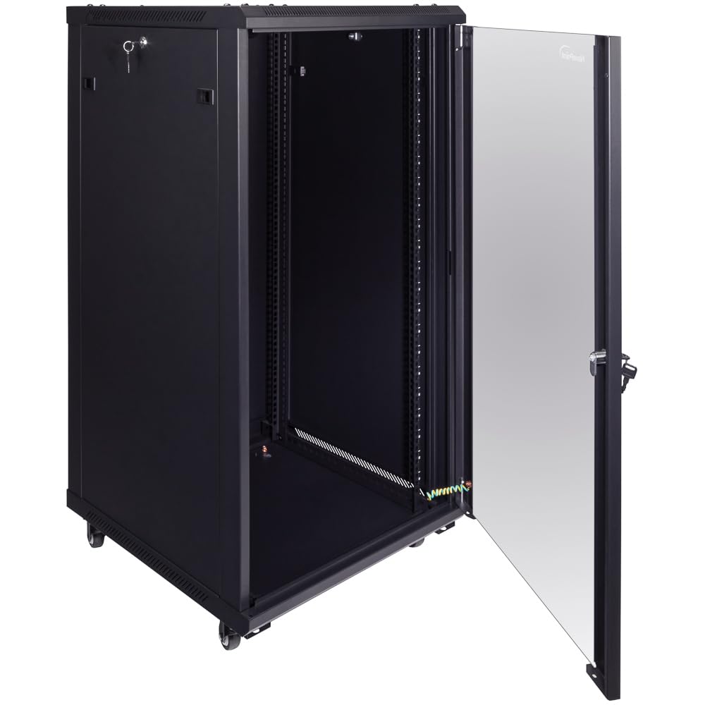 NavePoint 22U Server Cabinet Wall Mount Rack Enclosure - 23.6