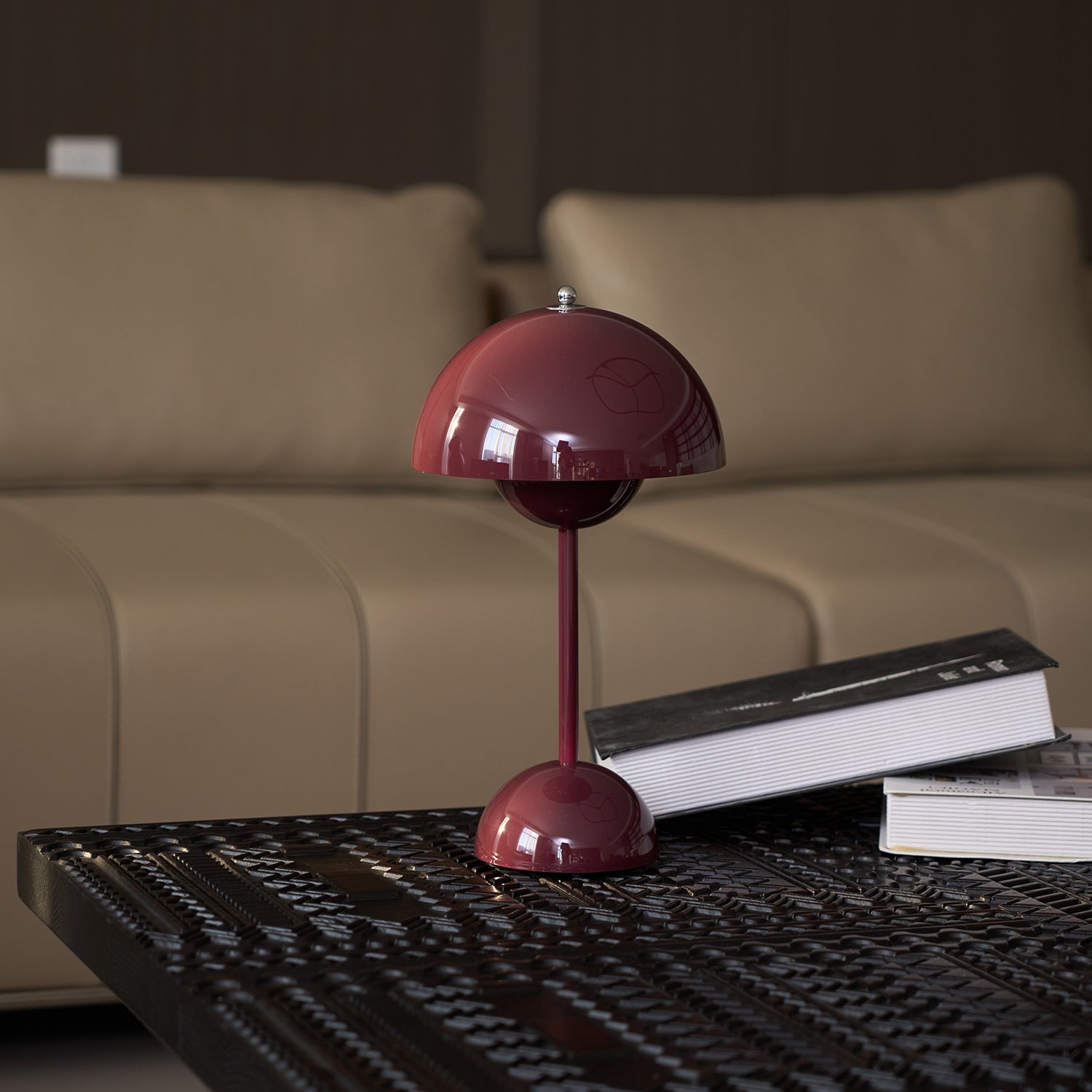 Portable Flowerpot Table Lamp - USB Rechargeable, Adjustable Brightness, Perfect for Bedroom, Living Room & Office Decor