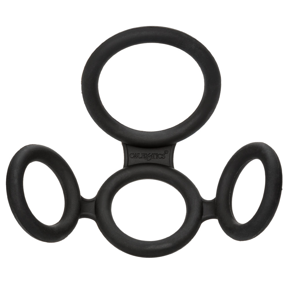 Big Man's Spreader Quadruple Cock & Ball Ring - Adjustable Penis Ring for Enhanced Pleasure & Erection Support - Perfect for Couples Play & Solo Exploration