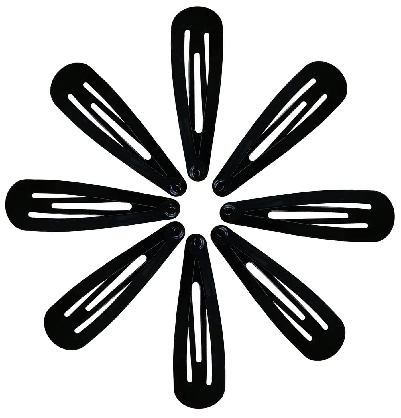 Rexulti No Slip Metal Hair Clips for Women & Girls - Tic Tac Hairpins, Snap Hair Pins, Barrettes for Styling - Perfect for School, Work, Parties & Everyday Use (White)