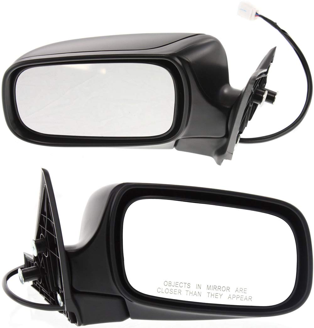 Kool Vue Power Side Mirrors for Subaru Impreza 2002-2007 - Textured Black Driver & Passenger Replacement Mirrors - Perfect for Enhanced Visibility & Style Upgrade