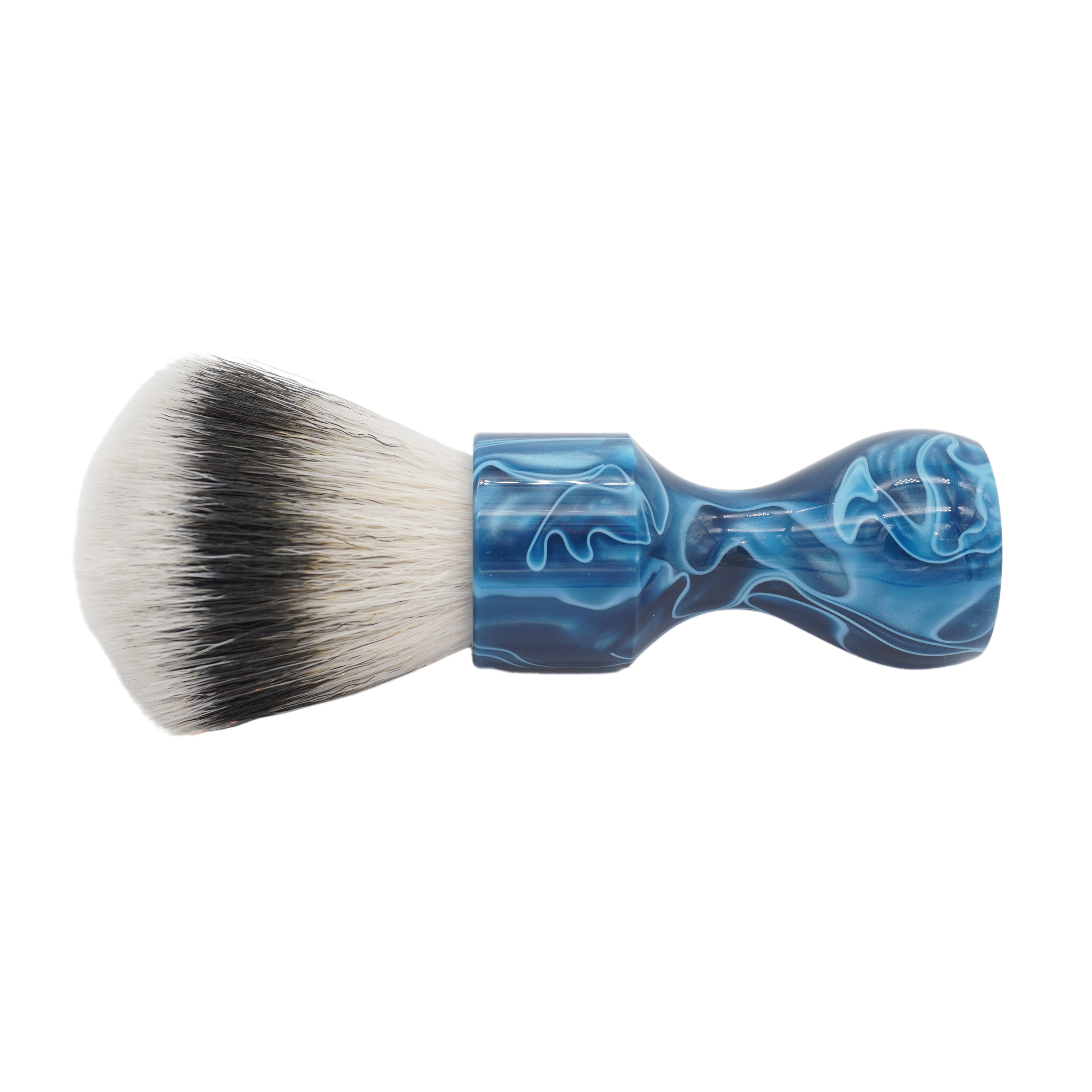 AP Shave Co. 26mm Synthetic Shaving Brush - Premium Blue Fan Knot for Men's Wet Shaving | Perfect for Travel & Home Grooming Routine