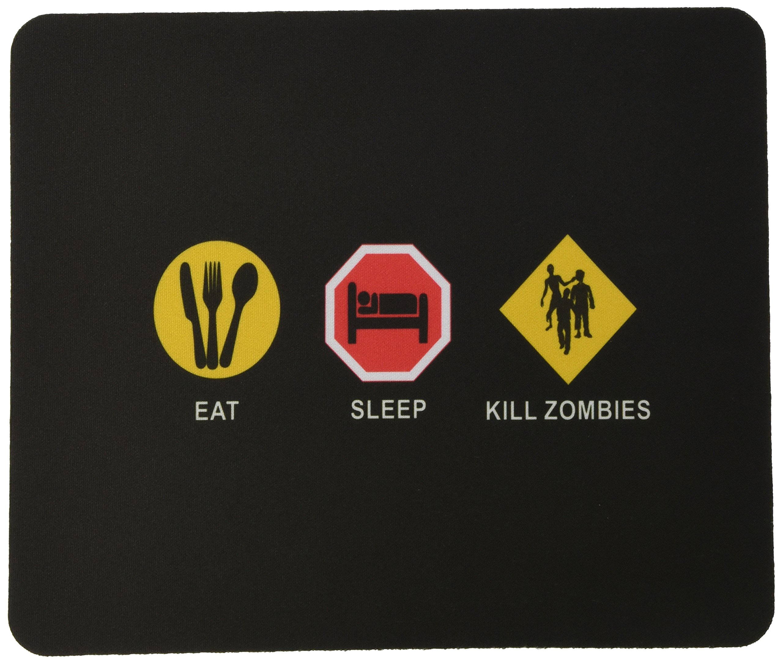 Eat Sleep Kill Zombies Design Lightning Series Gaming Mouse Pad (MPSQ-RK-9065) - High Precision Control for PC, Laptop & Console Gaming - Perfect for FPS, MOBA & Battle Royale Games