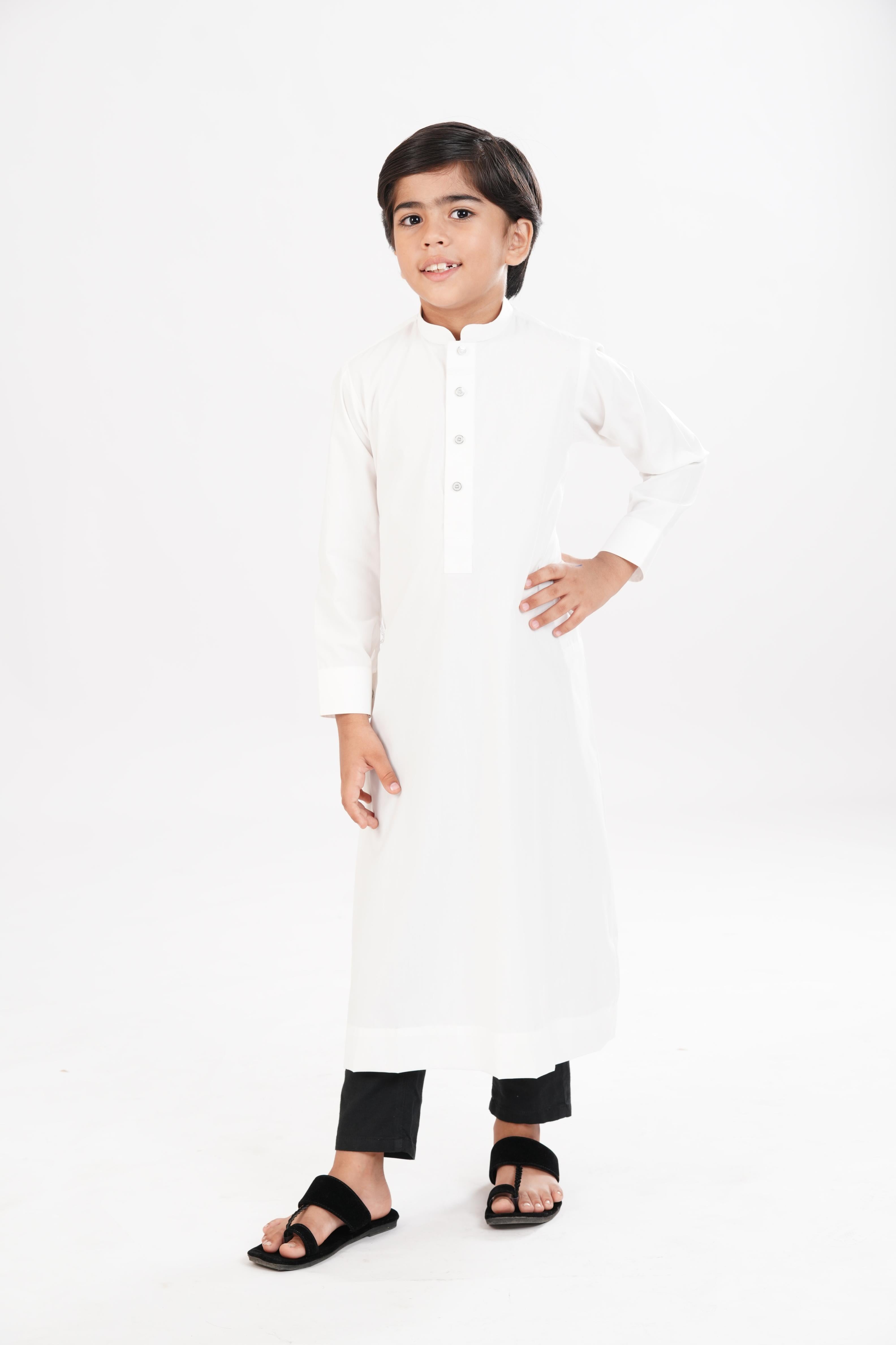 Blended White Jubba Jiah - Elegant Islamic Prayer Dress for Women - Perfect for Salah, Eid, and Special Occasions