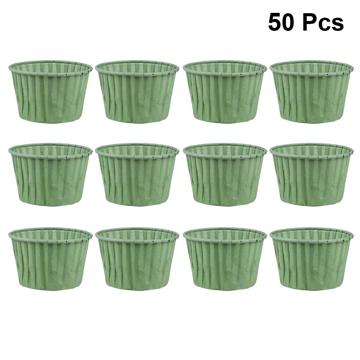 DOITOOL 50pcs Foil Cupcake Liners - Premium Baking Cups for Muffins & Cupcakes, Disposable Mini Baking Wrappers for Parties, Weddings & Home Baking