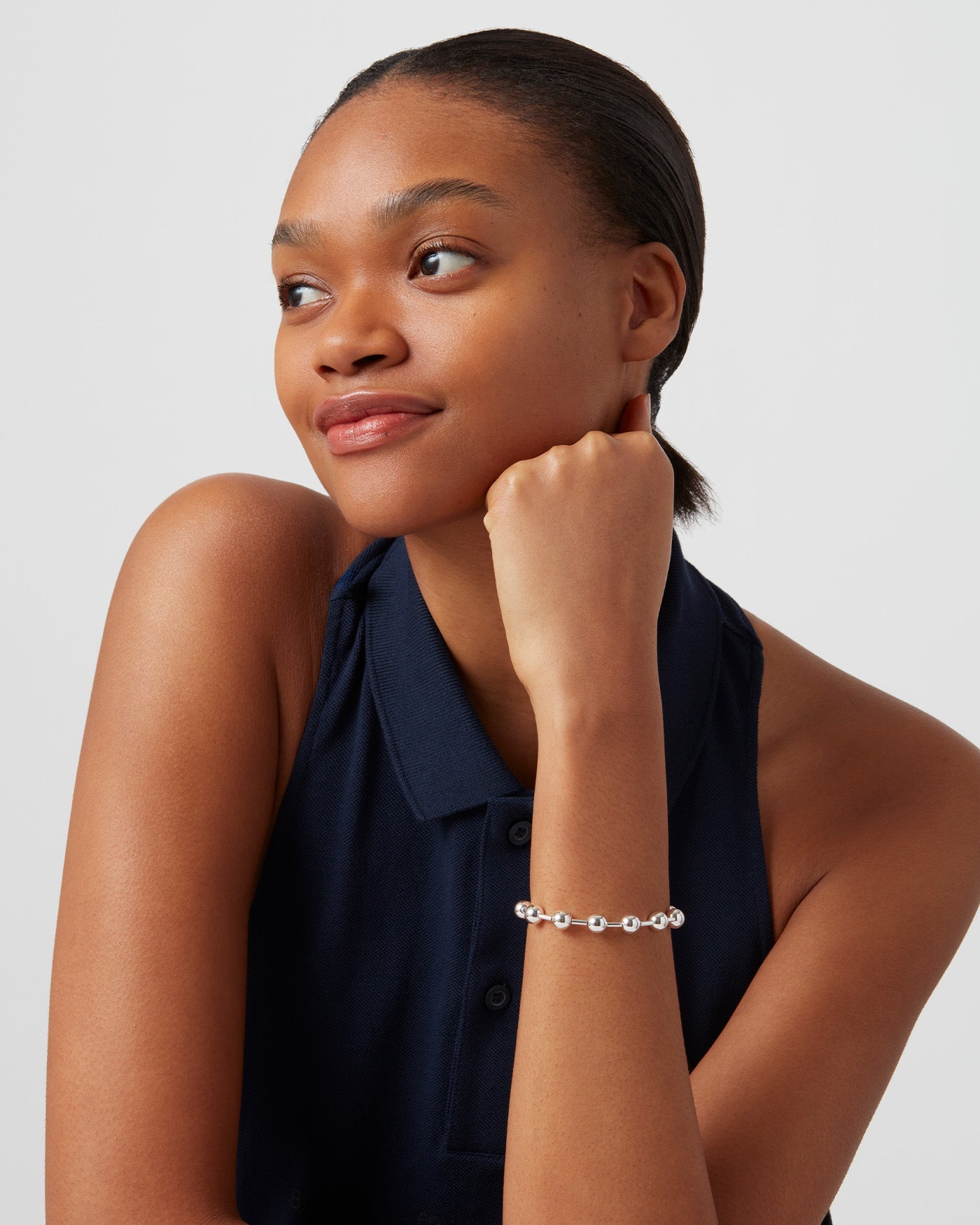 Celeste Bracelet for Women - Elegant Gold Plated Beaded Bracelet, Adjustable Bangle for Daily Wear, Gift for Her, Perfect for Parties, Work & Special Occasions