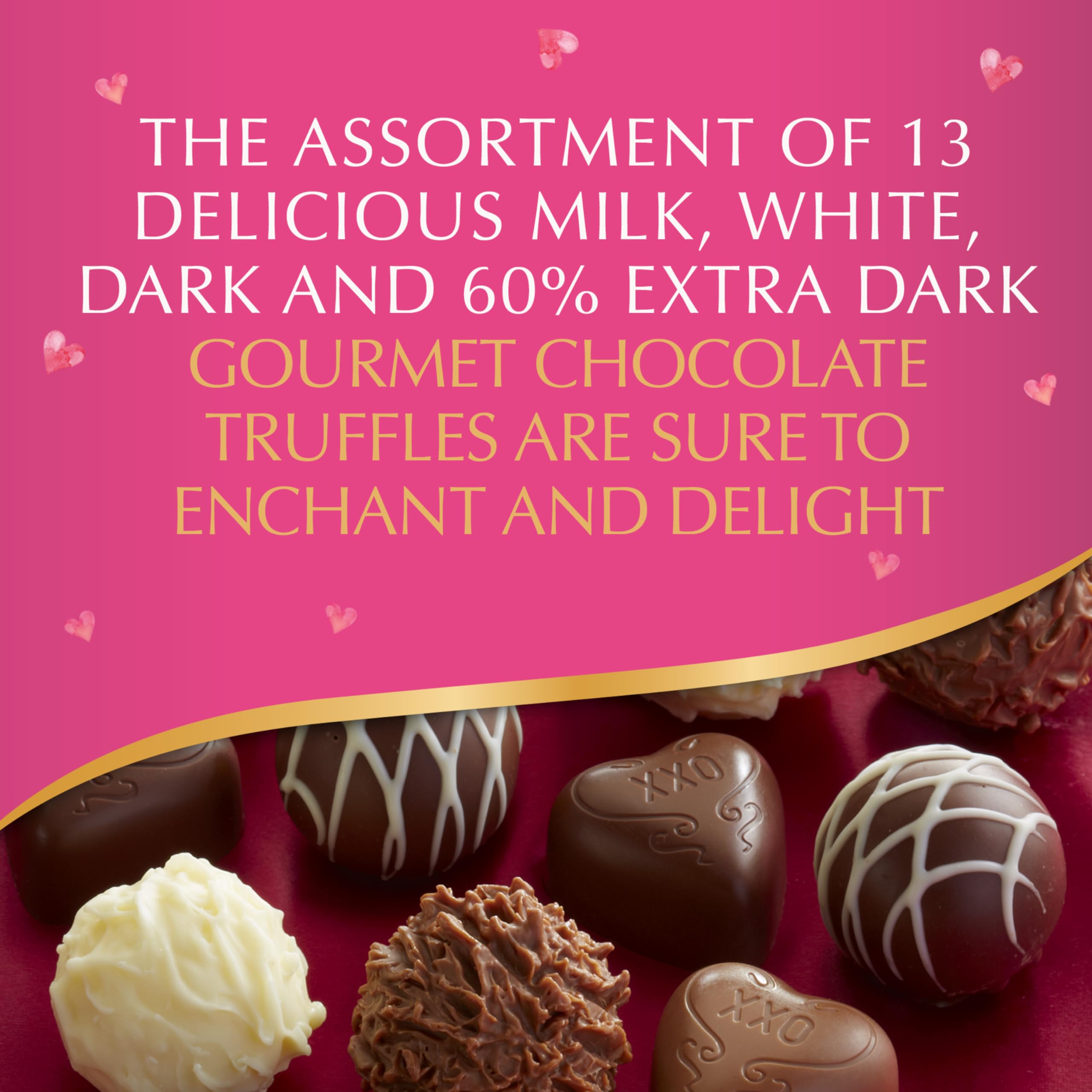 Lindt Valentine's Classic Heart Assorted Gourmet Chocolate Truffles - 8.9 oz Box | Premium Swiss Chocolate Gifts for Valentine's Day, Anniversary & Romantic Occasions