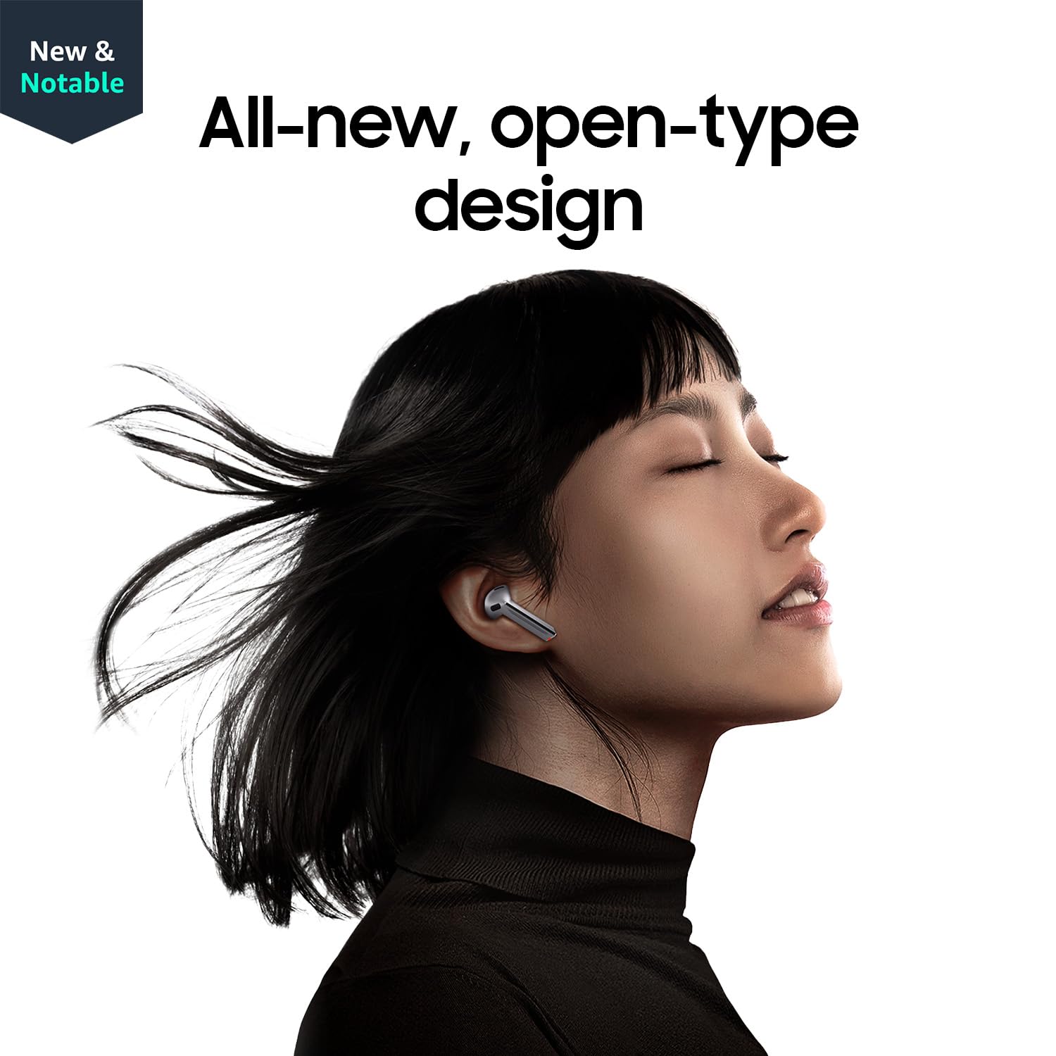SAMSUNG Galaxy Buds 3 AI True Wireless Bluetooth Earbuds - Open Fit, Active Noise Cancelling, 360 Audio, Real-Time Translation, Touch Control (White, US Version, Renewed) - Perfect for Workouts, Commuting & Travel