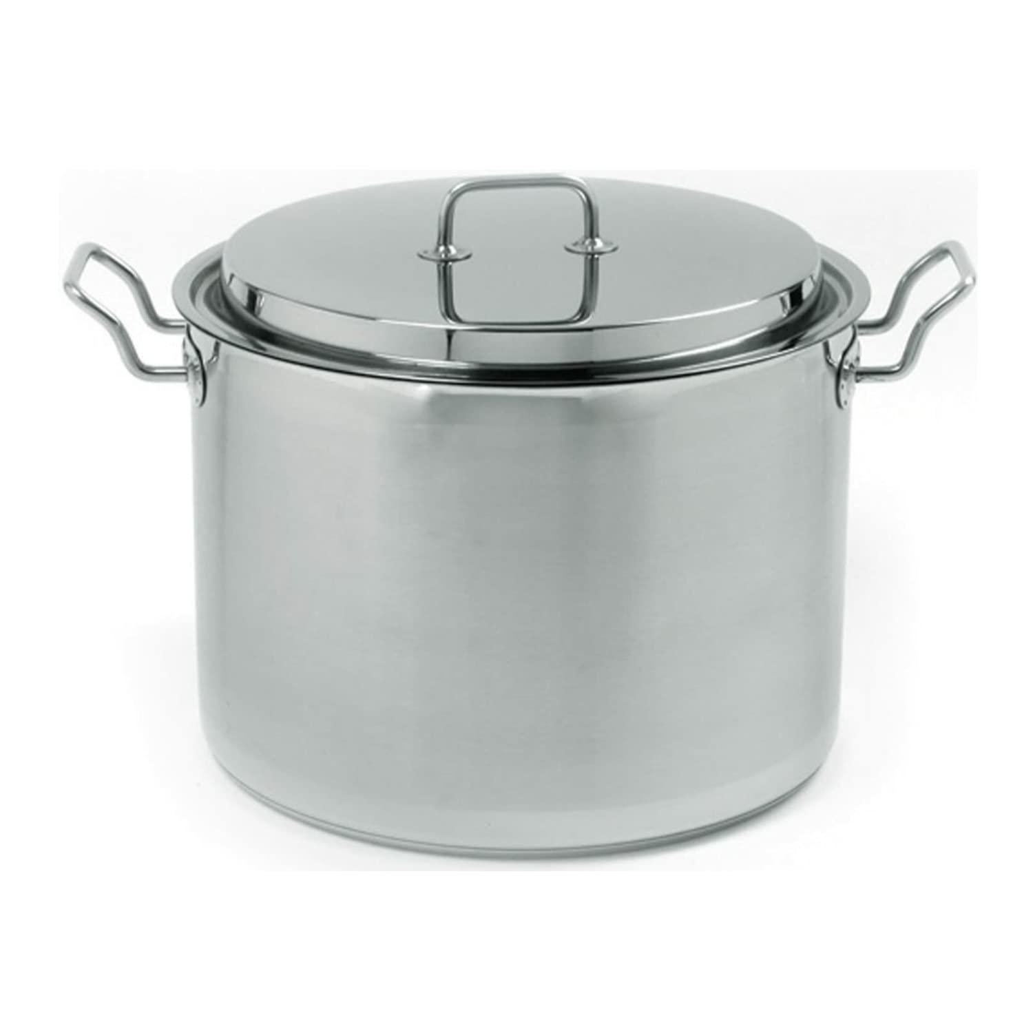 Norpro KRONA 20 Quart Stainless Steel Stock Pot with Lid - Large Cooking Pot for Soups, Stews, Pasta & Canning - Heavy Duty Induction Compatible Dutch Oven for Home & Commercial Kitchens
