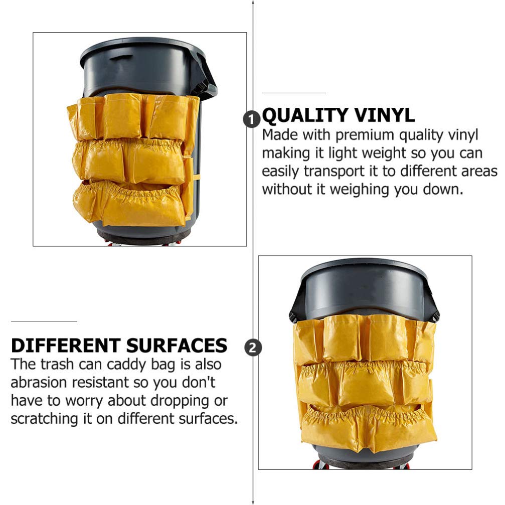 Heavy Duty Trash Bags - Extra Thick Large Garbage Bags for Round/Square Cans - 50 Gallon Commercial Strength Bin Liners - Perfect for Home, Office, Restaurant & Outdoor Cleaning Supplies Organization