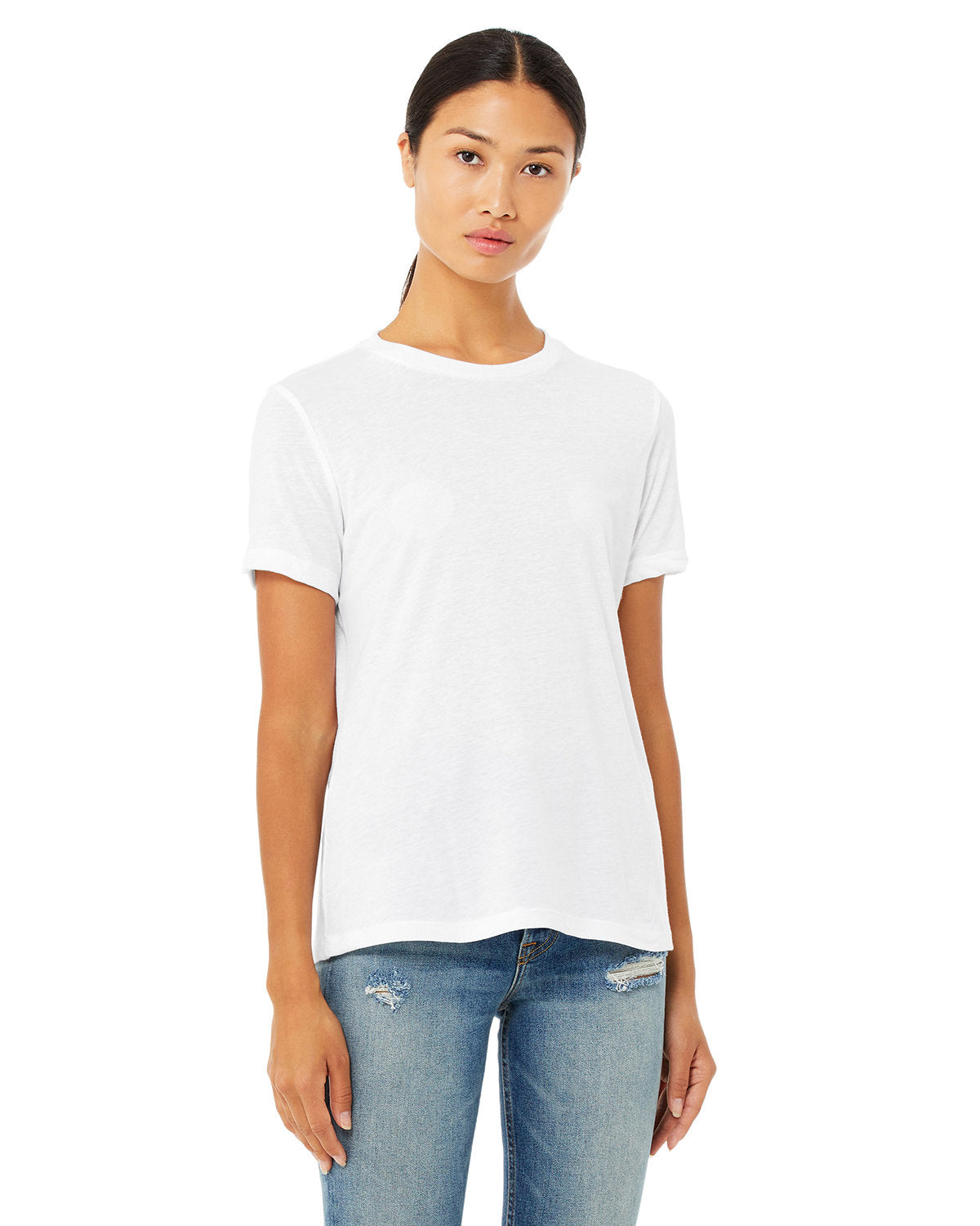 Bella + Canvas 6413 Women's Relaxed Fit Tri-Blend T-Shirt - Soft & Comfortable Casual Wear for Everyday Outfits, Lounge, and Light Exercise