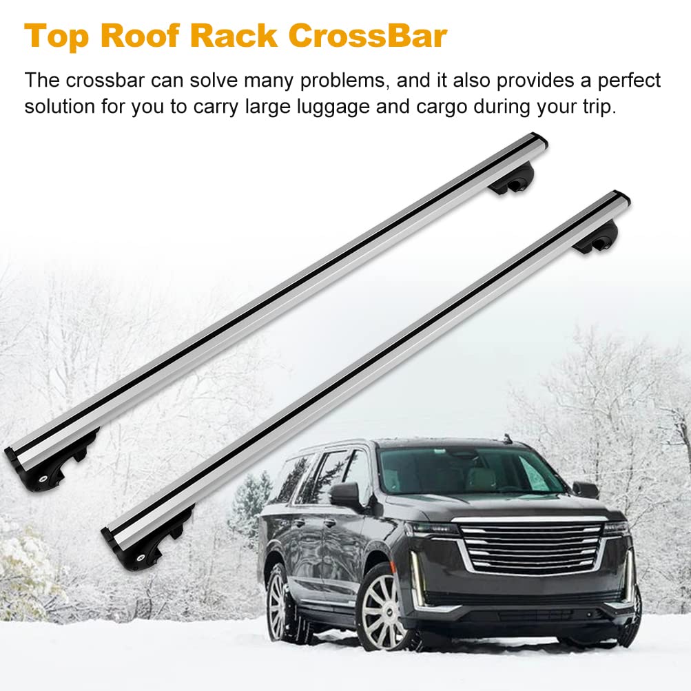 ROADFAR Aluminum Roof Rack Cross Bars for Jeep Cherokee 2014-2018 - Heavy Duty Luggage Carrier System for SUV, Perfect for Road Trips, Camping Gear & Outdoor Adventures