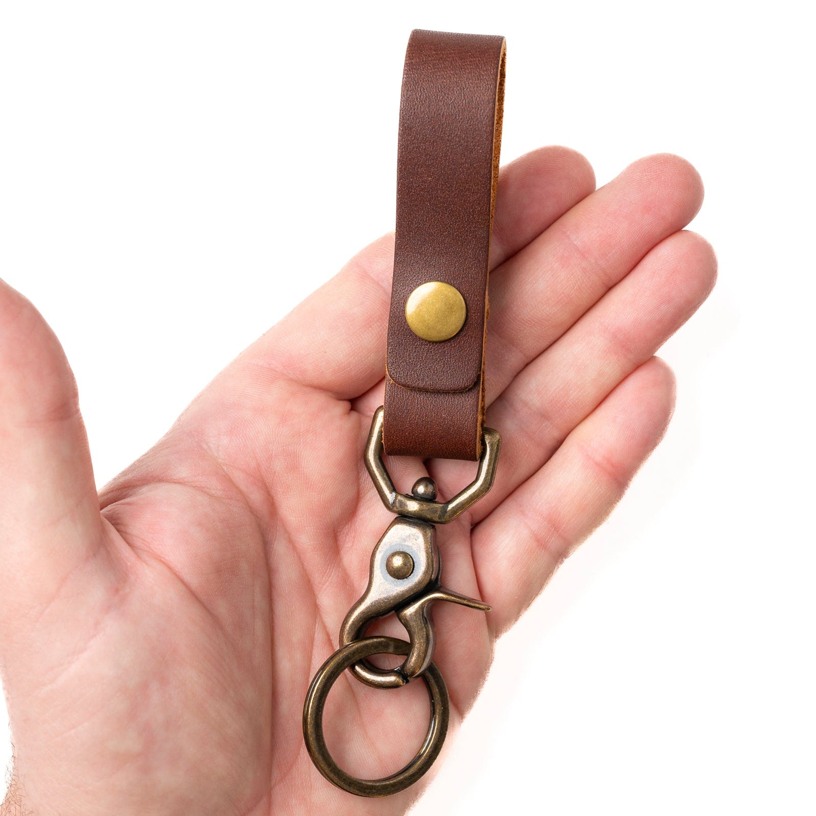Premium Leather Belt Loop Keychain - Durable & Stylish Key Holder for Men & Women - Perfect for Keys, ID Cards & Everyday Carry (EDC) - Ideal for Home, Office & Travel Use