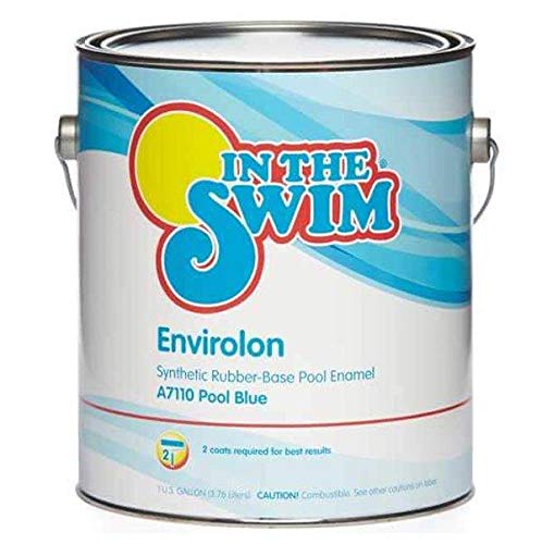 In The Swim Envirolon Rubber-Base Pool Paint - Black 1 Gallon | Durable Waterproof Coating for Inground & Above Ground Pools | Perfect for Pool Resurfacing & Maintenance