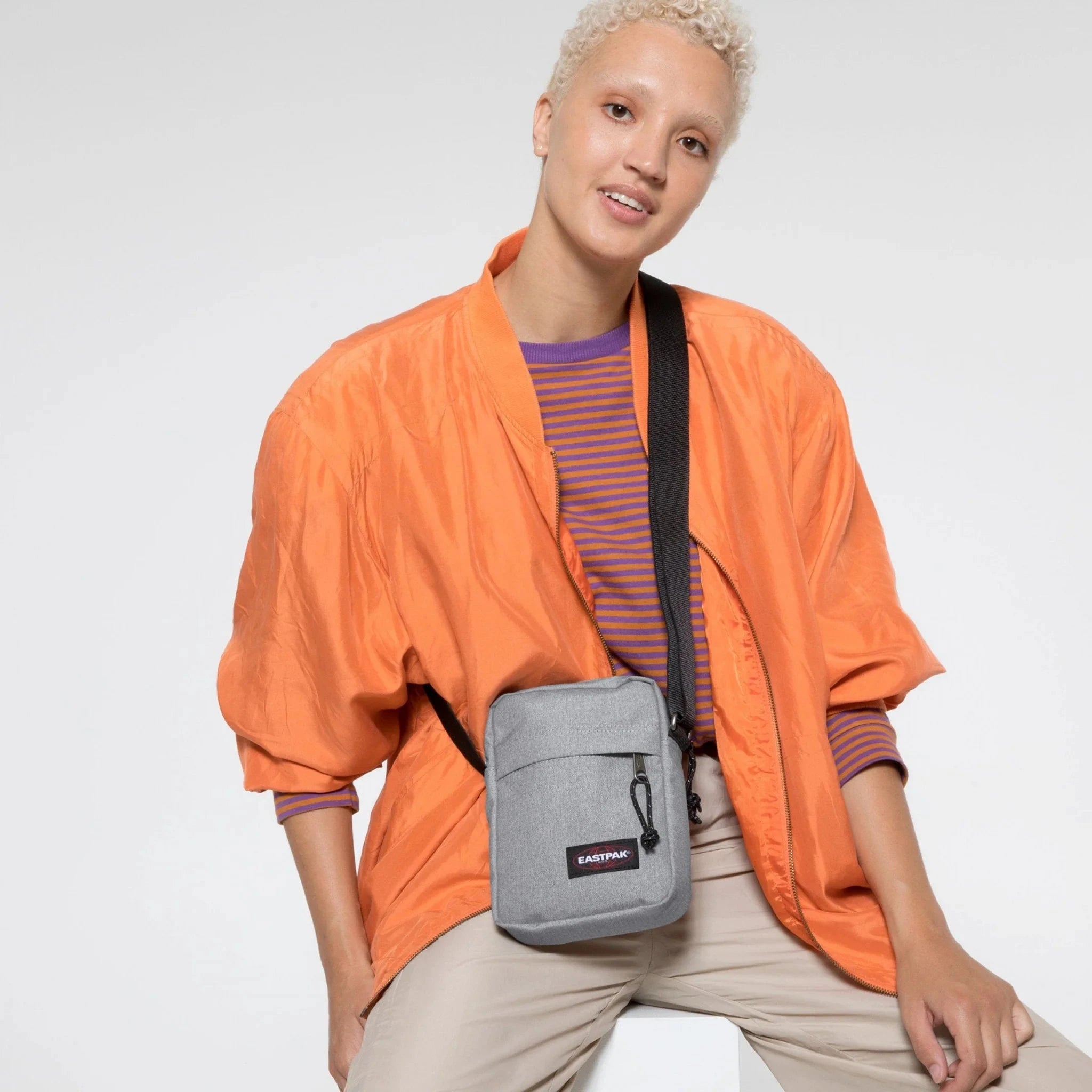 Eastpak The One Backpack - Sunday Grey | Durable School & Travel Backpack for Students & Professionals | Perfect for Work, College & Everyday Commute