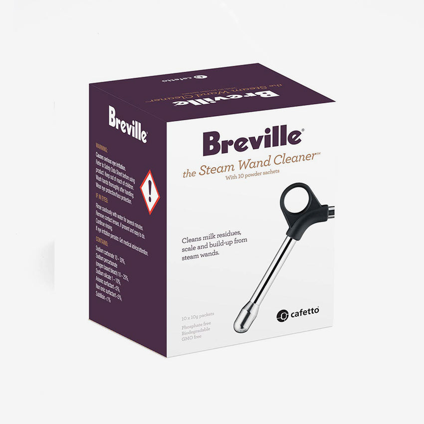 Breville Steam Wand Cleaner for Espresso Machines - Removes Milk Residue & Limescale - Perfect for Home Baristas & Coffee Shops