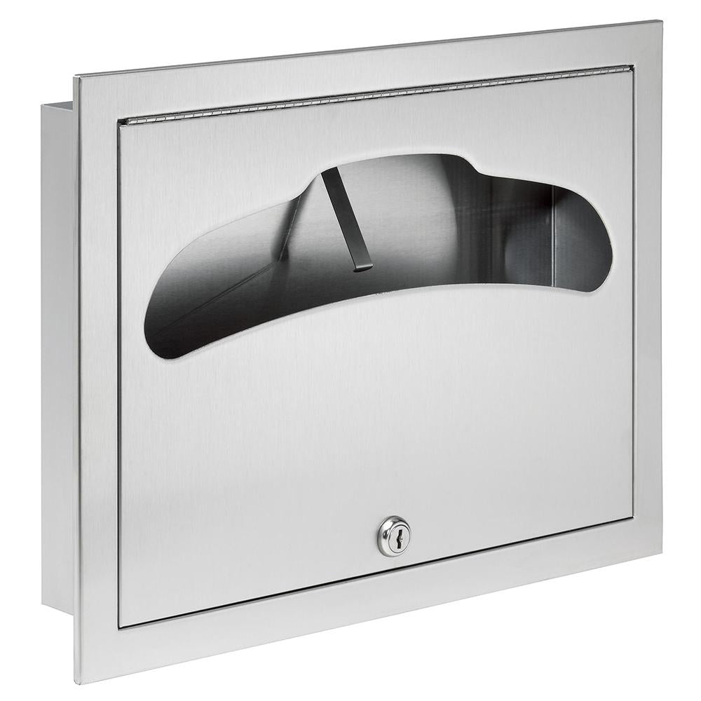 Bradley 584 0000 Bradex Recessed Satin Seat Cover Dispenser - Ideal for Restrooms, Public Toilets & Commercial Washrooms