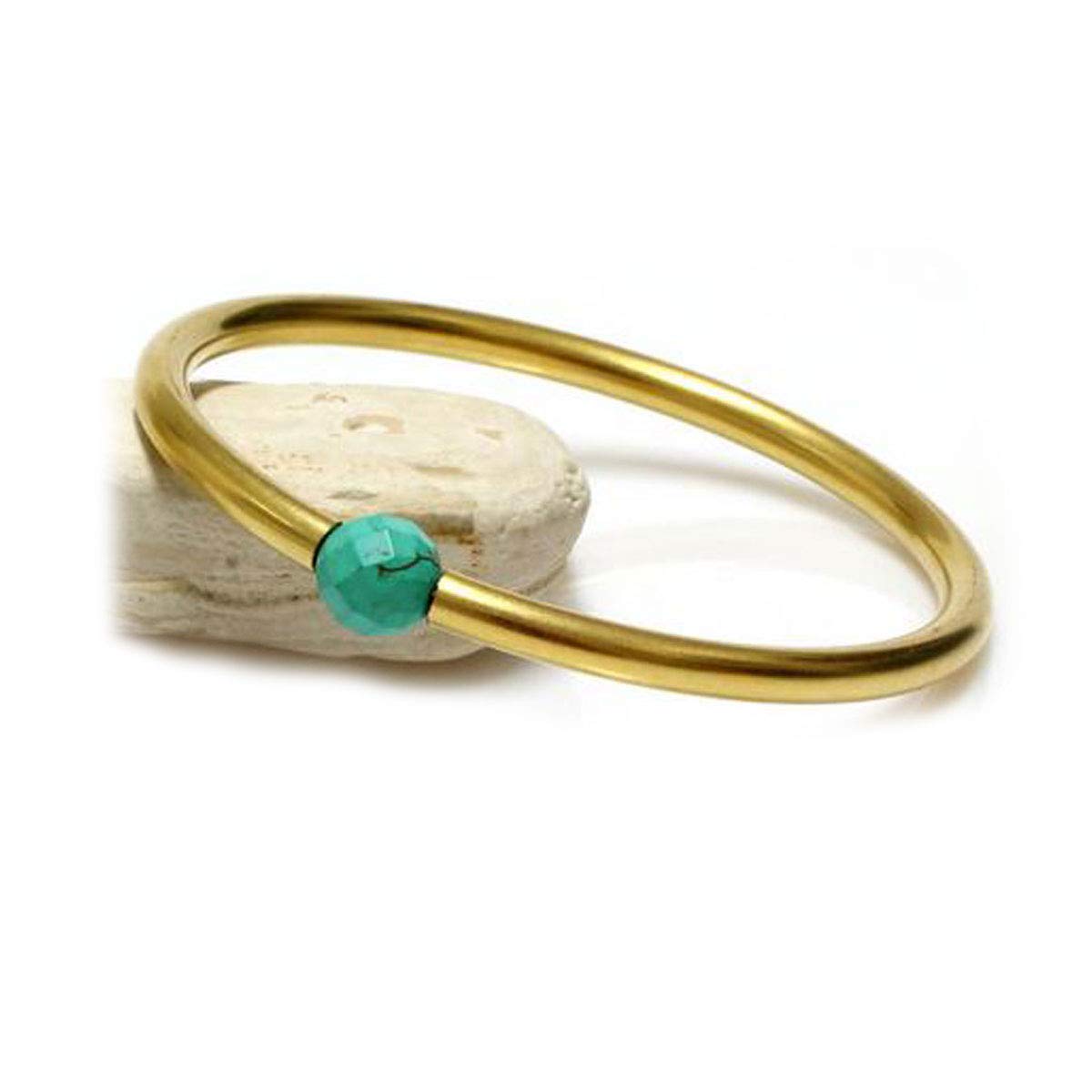 18k Gold Plated Handmade Gemstone Bangles - Choose Your Birthstone | Fashion Jewelry Bracelets for Women & Girls | Perfect for Gifts, Parties & Everyday Wear
