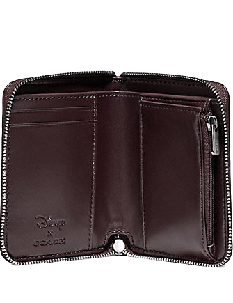 Coach Disney X Small Zip Around Wallet - Snow White Gems Print | Compact Women's Wallet with Zip Closure | Perfect for Everyday Use, Travel & Gift Giving